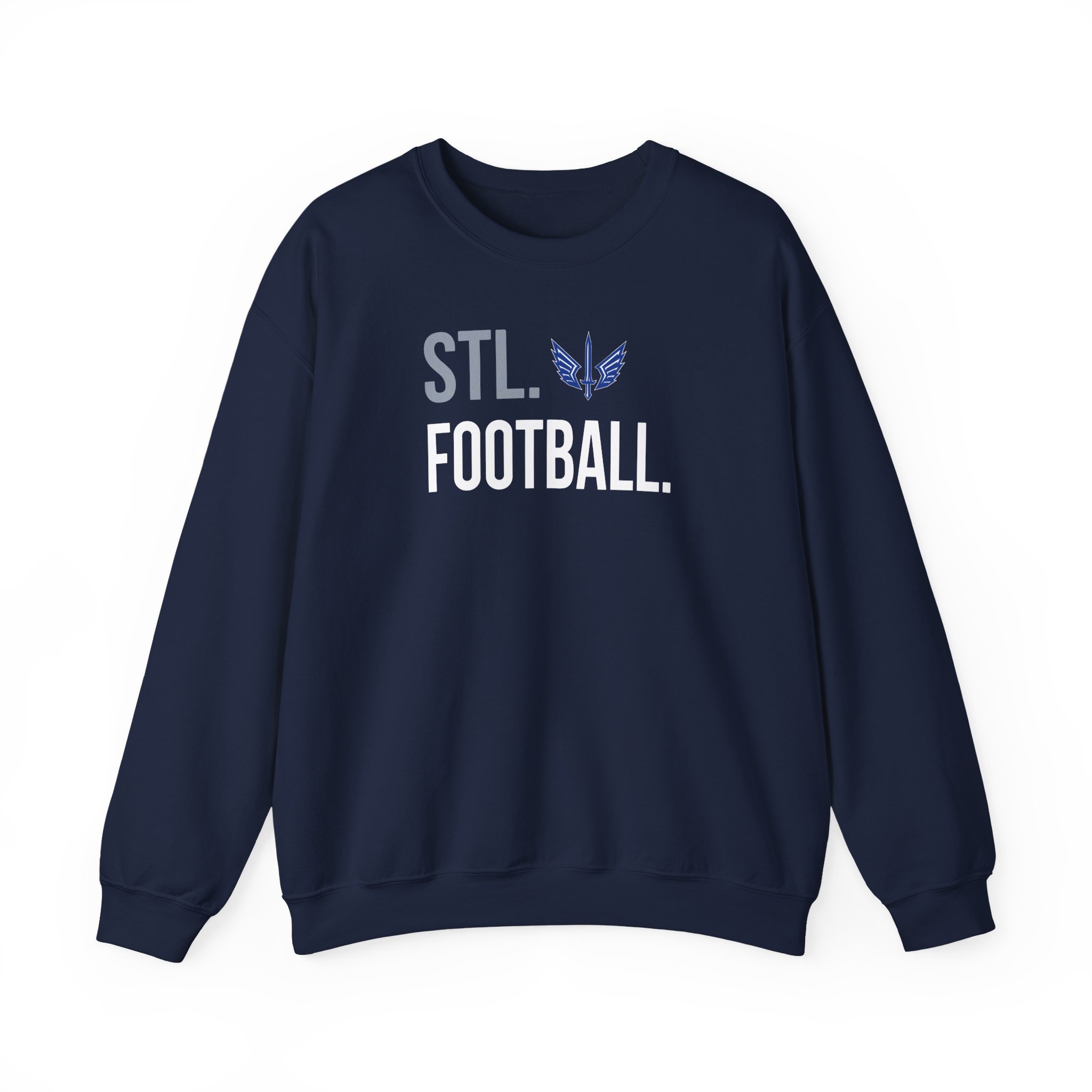 St. Louis Battlehawks 108 Stitches Football Spiral Unisex Heavy Blendâ„¢ Crewneck Sweatshirt