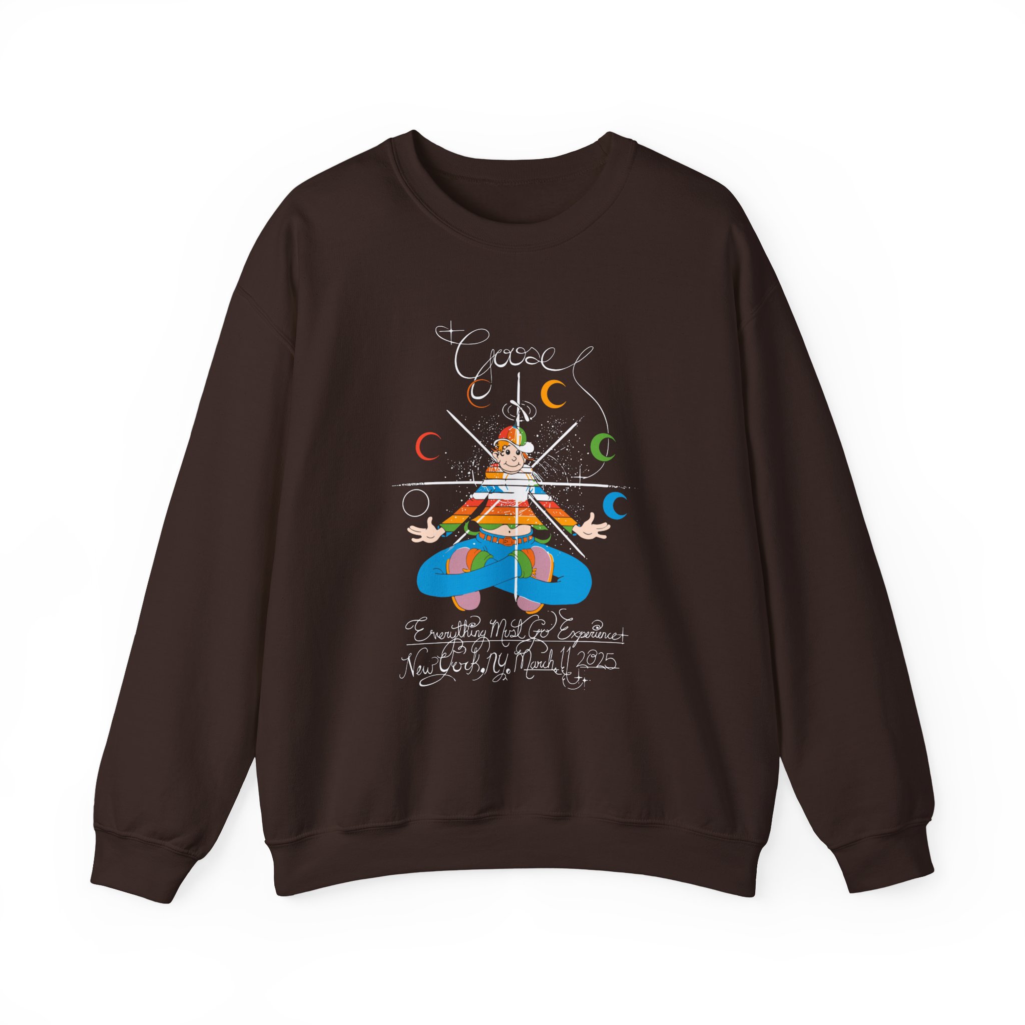 Goose Rainbow Kid EMG Experienc Unisex Heavy Blendâ„¢ Crewneck Sweatshirt