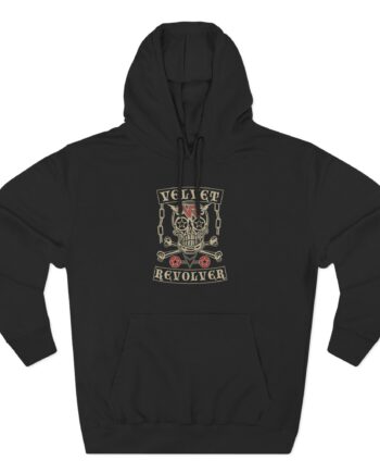 Velvet Revolver Velvet Skull Three-Panel Fleece Hoodie