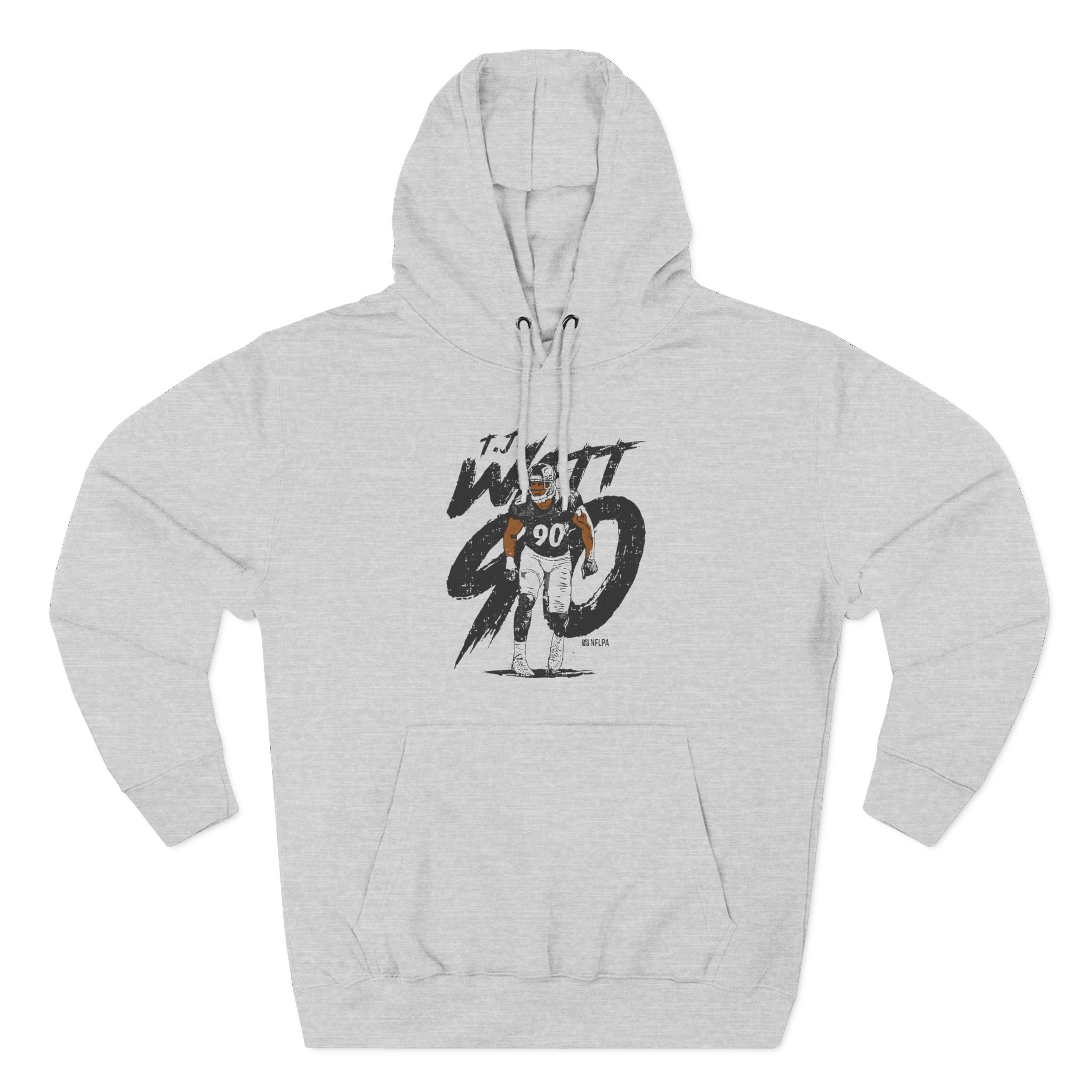 Tj Watt Rough Three-Panel Fleece Hoodie