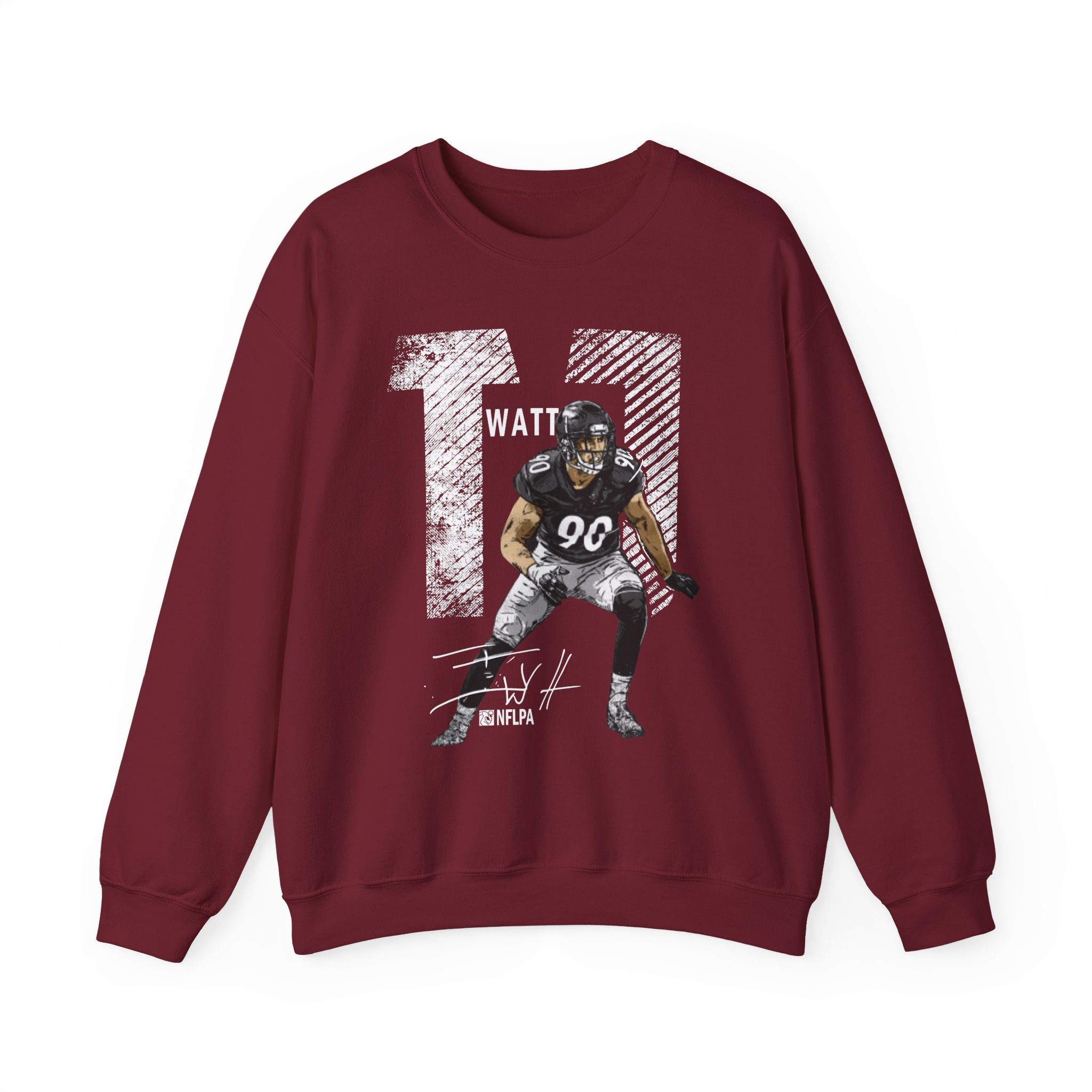 Tj Watt Mega Bold Unisex Heavy Blendâ„¢ Crewneck Sweatshirt