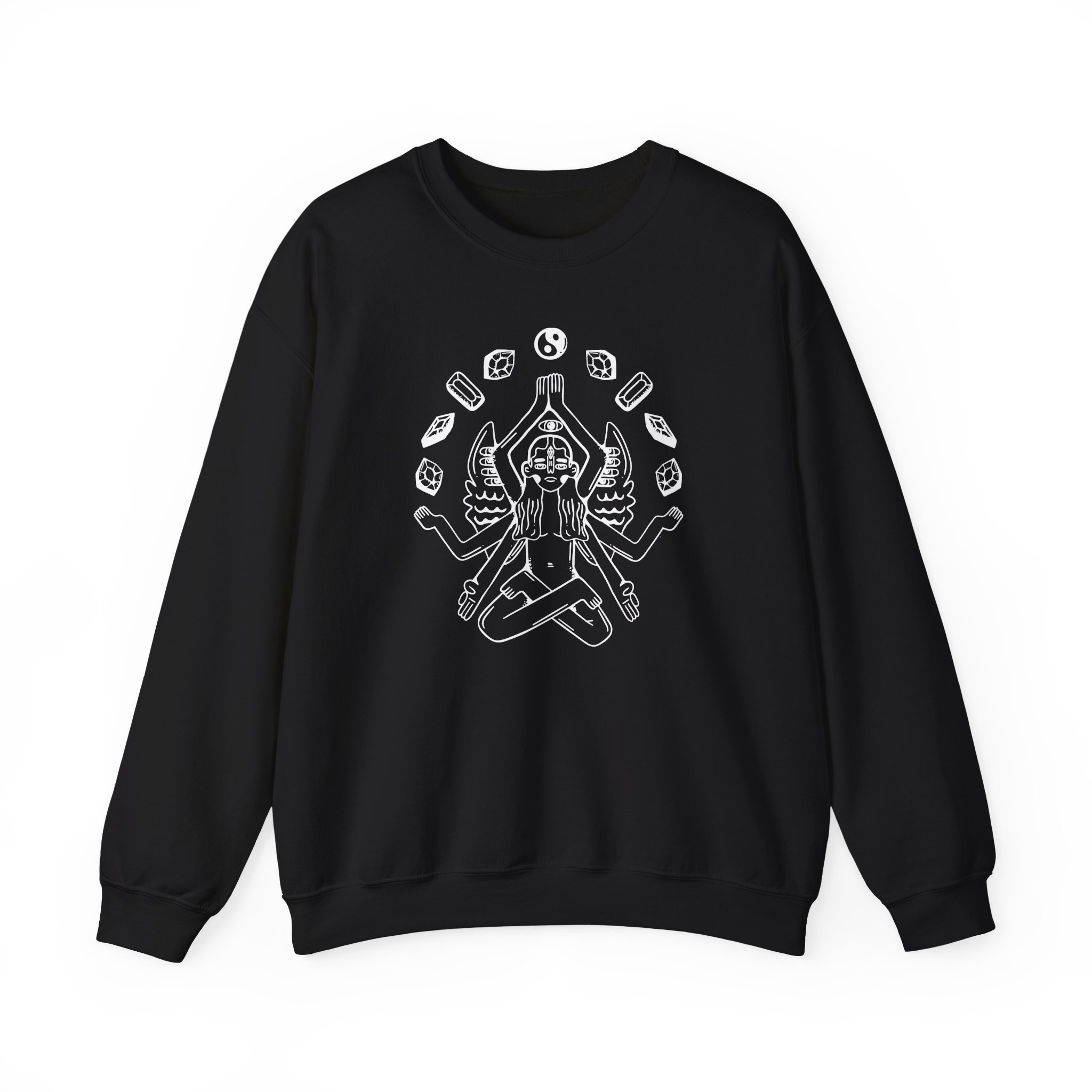 Zingara Lotus Unisex Heavy Blendâ„¢ Crewneck Sweatshirt