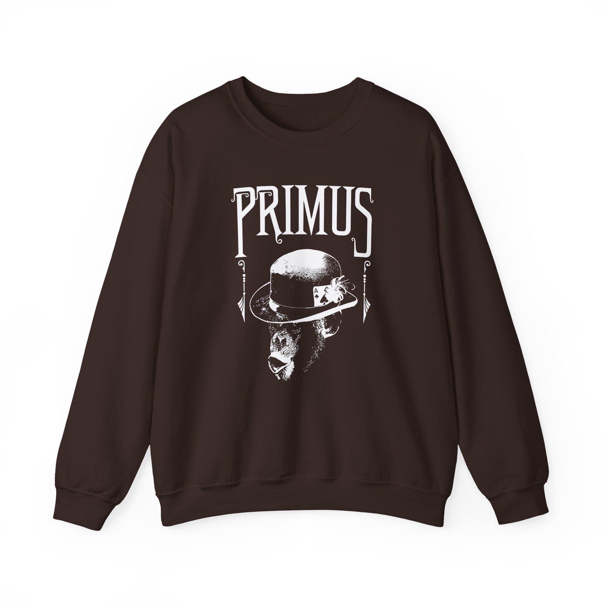 Primus Monkey Charcoal Unisex Heavy Blendâ„¢ Crewneck Sweatshirt