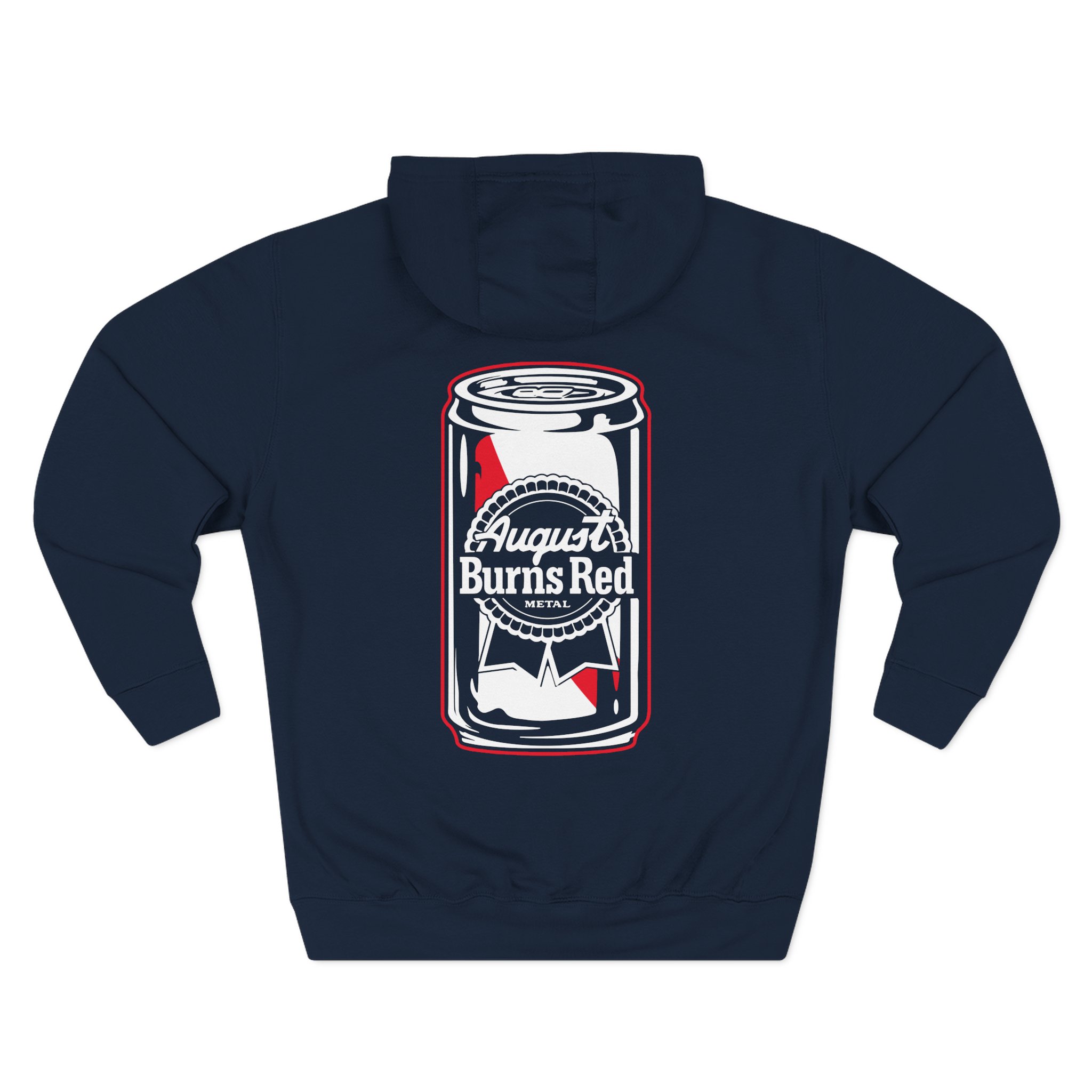 August Burns Red ABR Beer Can Three-Panel Fleece Hoodie
