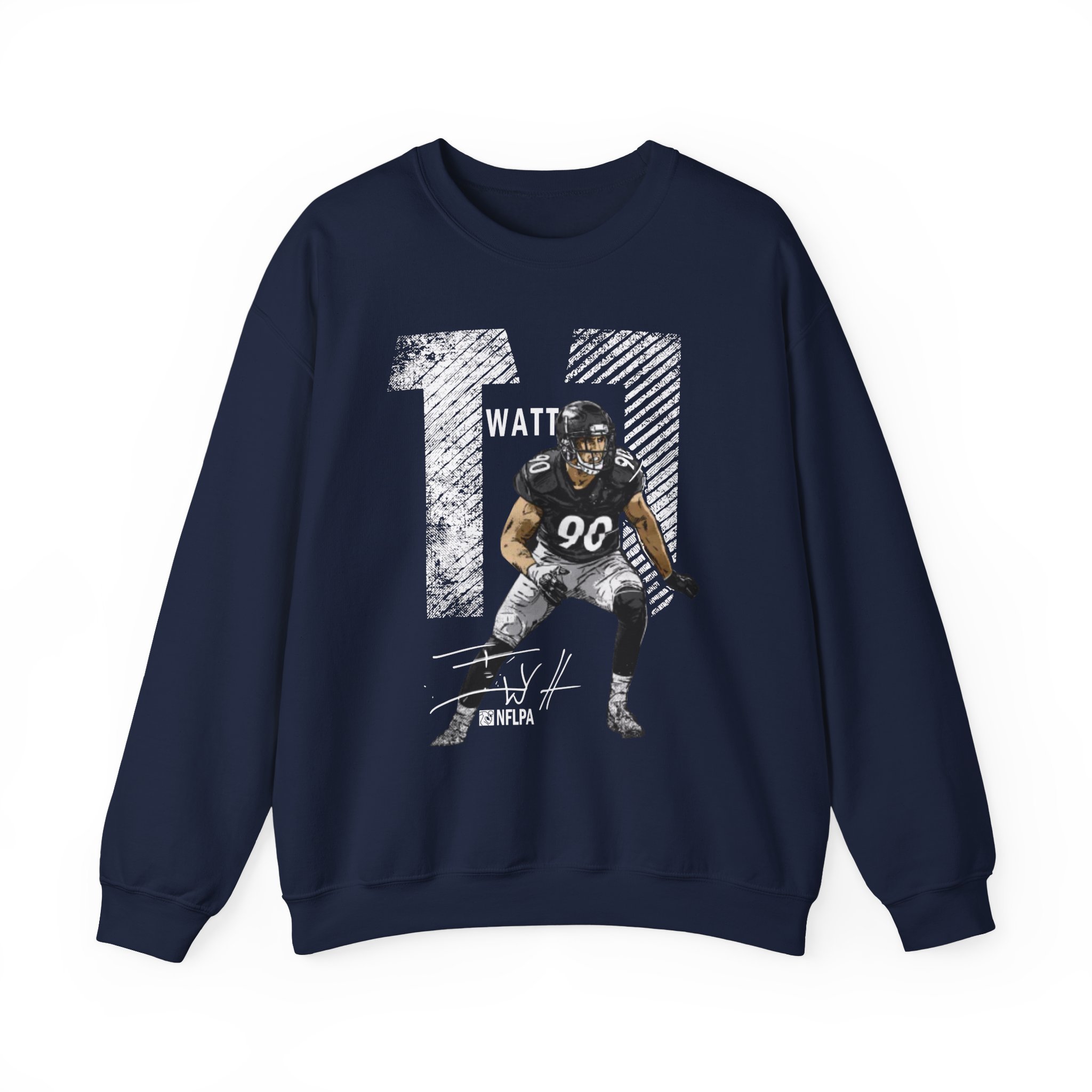 Tj Watt Mega Bold Unisex Heavy Blendâ„¢ Crewneck Sweatshirt
