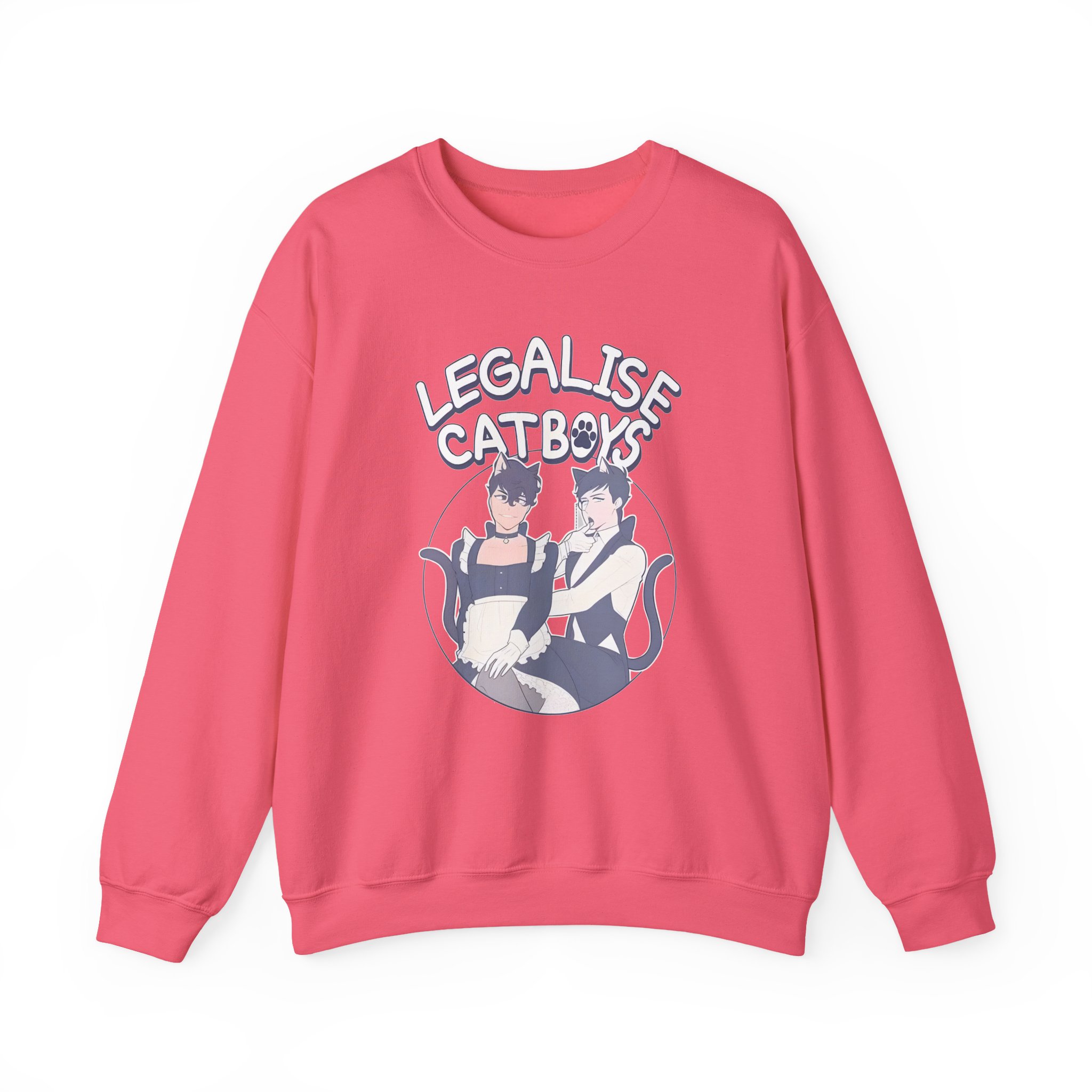 Dan and Phil Legalise Catboys Unisex Heavy Blendâ„¢ Crewneck Sweatshirt