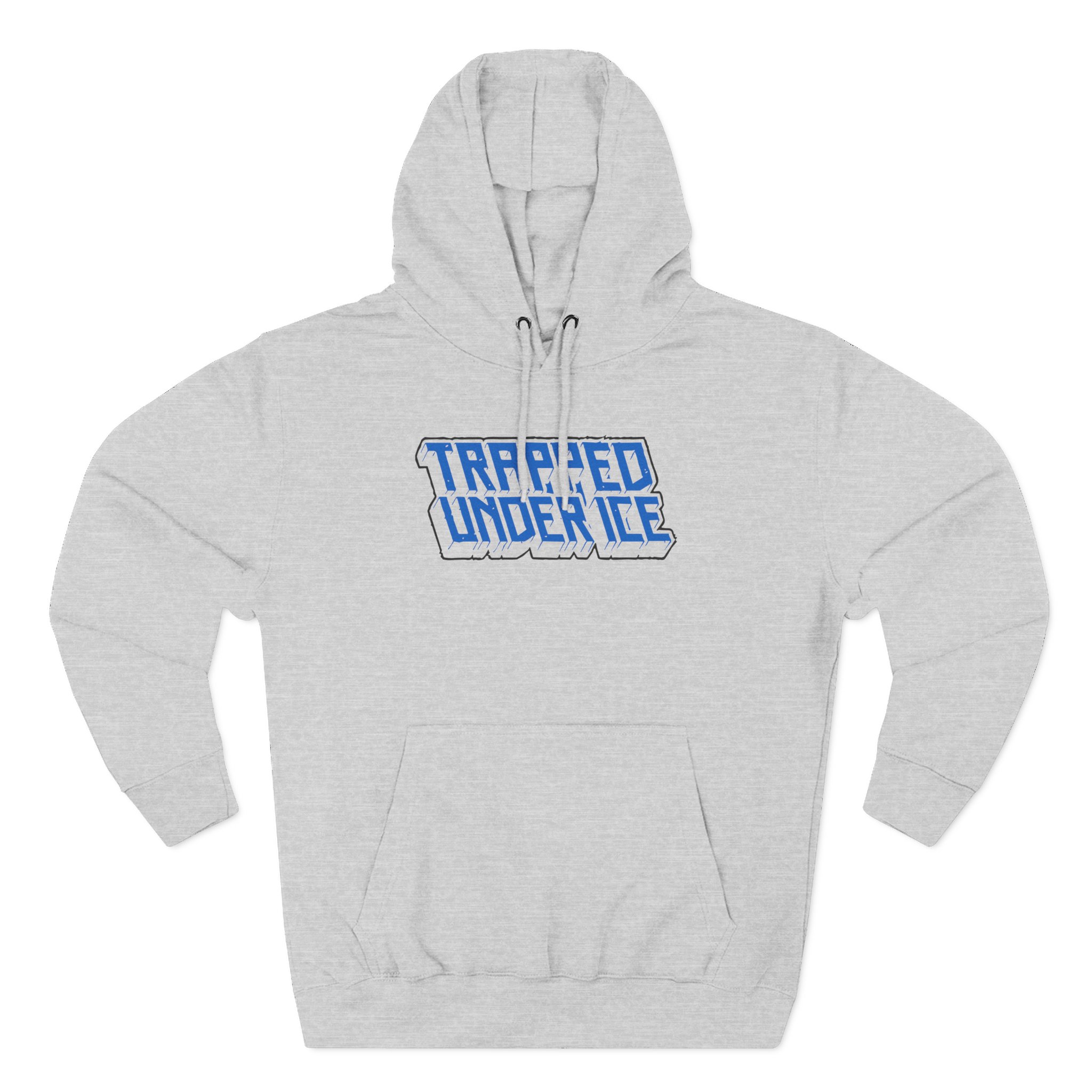 Trapped Under Ice Stacked 3d Logo Three-Panel Fleece Hoodie