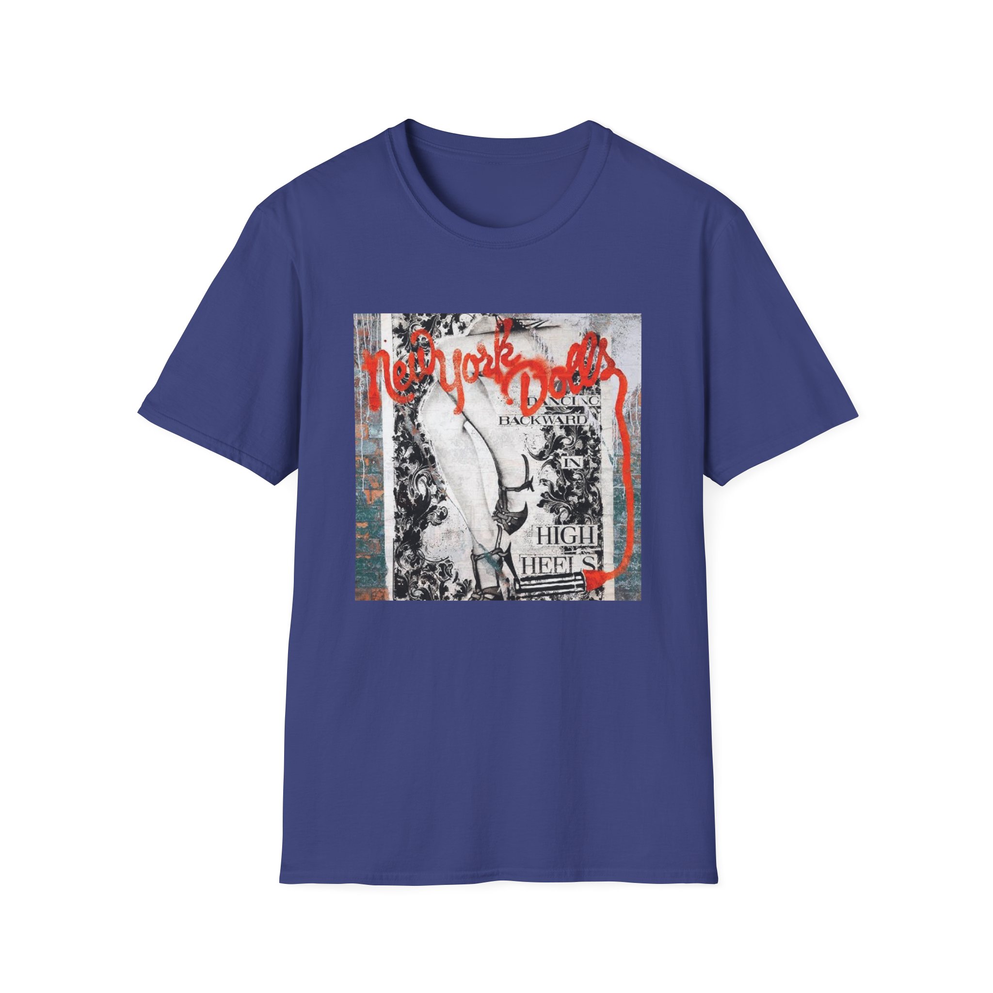 New York Dolls Dancing Backward Album Unisex Softstyle T-Shirt