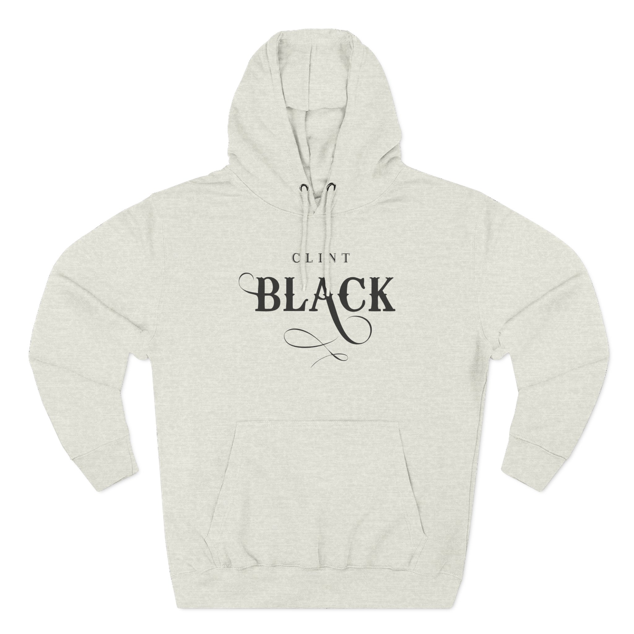 Clint Black Logo Espresso Three-Panel Fleece Hoodie