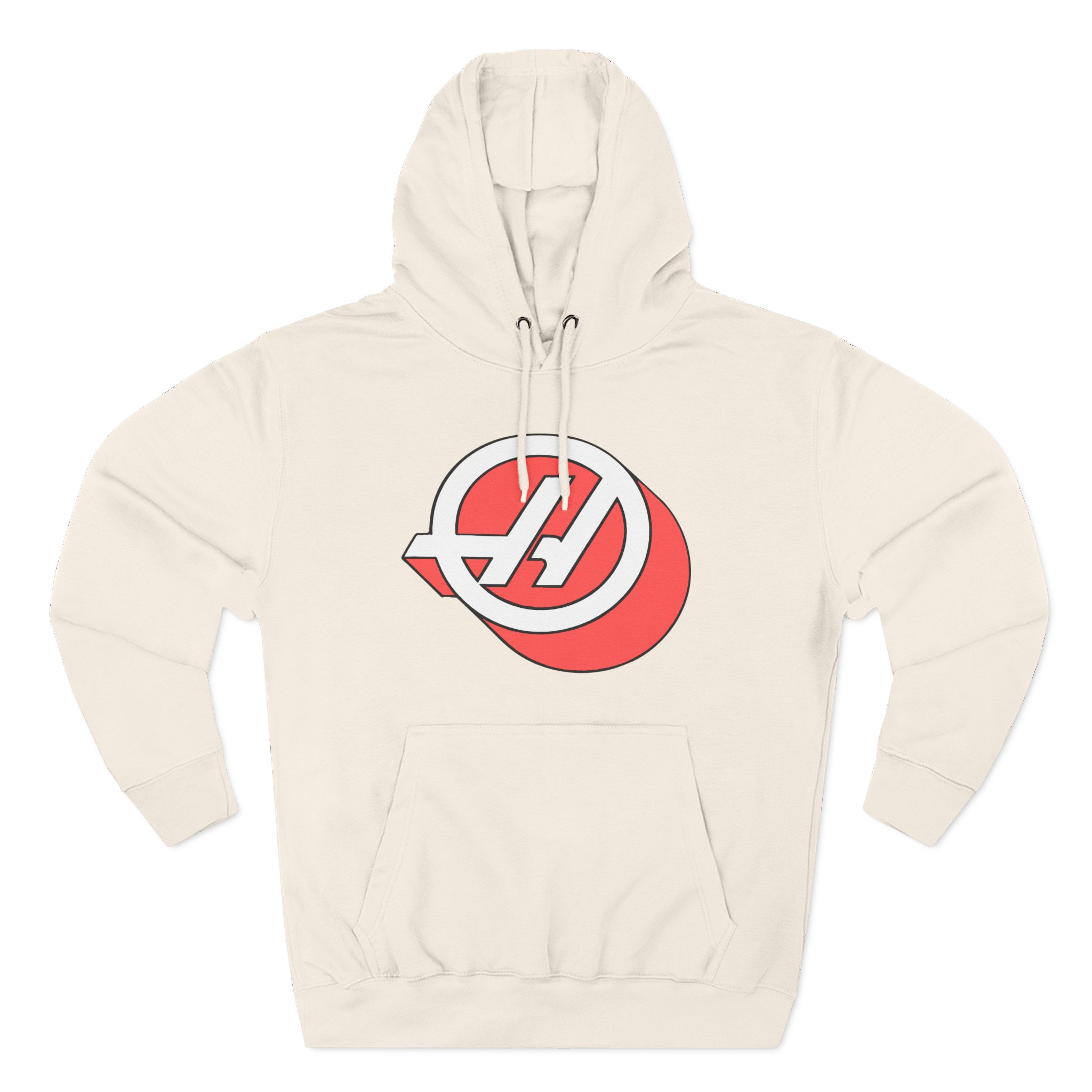 Haas F1 3d Roundel Three-Panel Fleece Hoodie