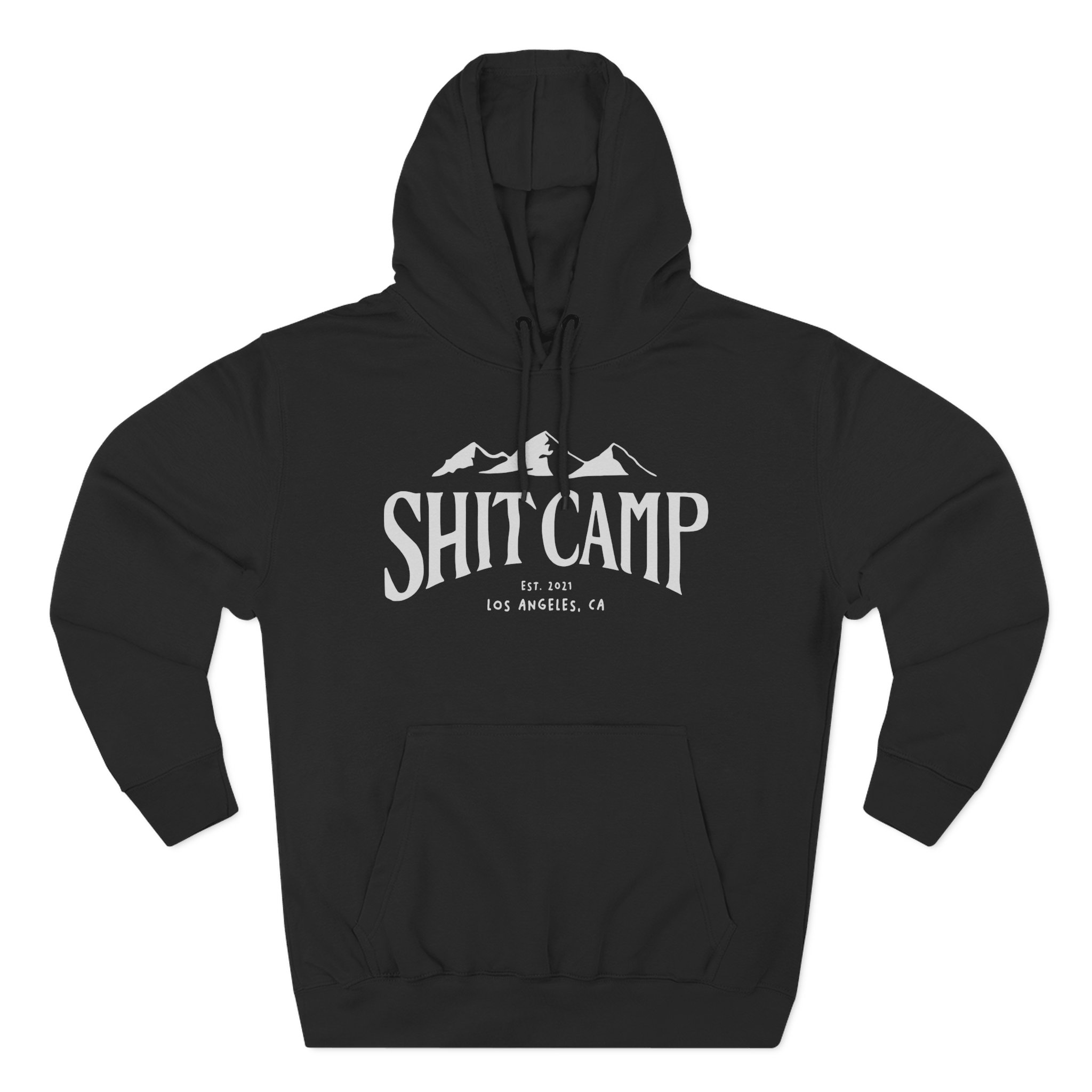 Qtcinderella Shit Camp Three-Panel Fleece Hoodie