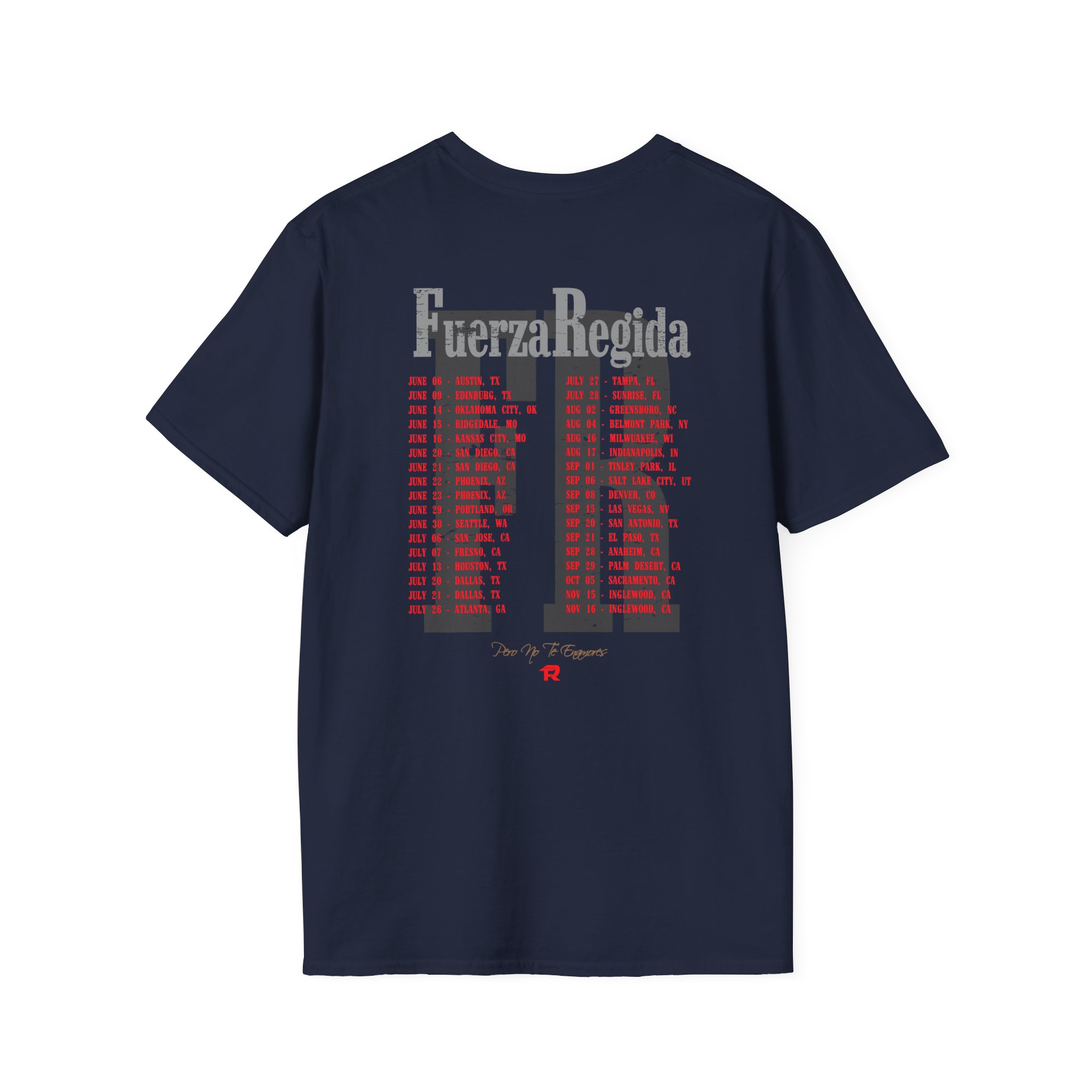 Fuerza Regida Band Tour Dates Unisex Softstyle T-Shirt
