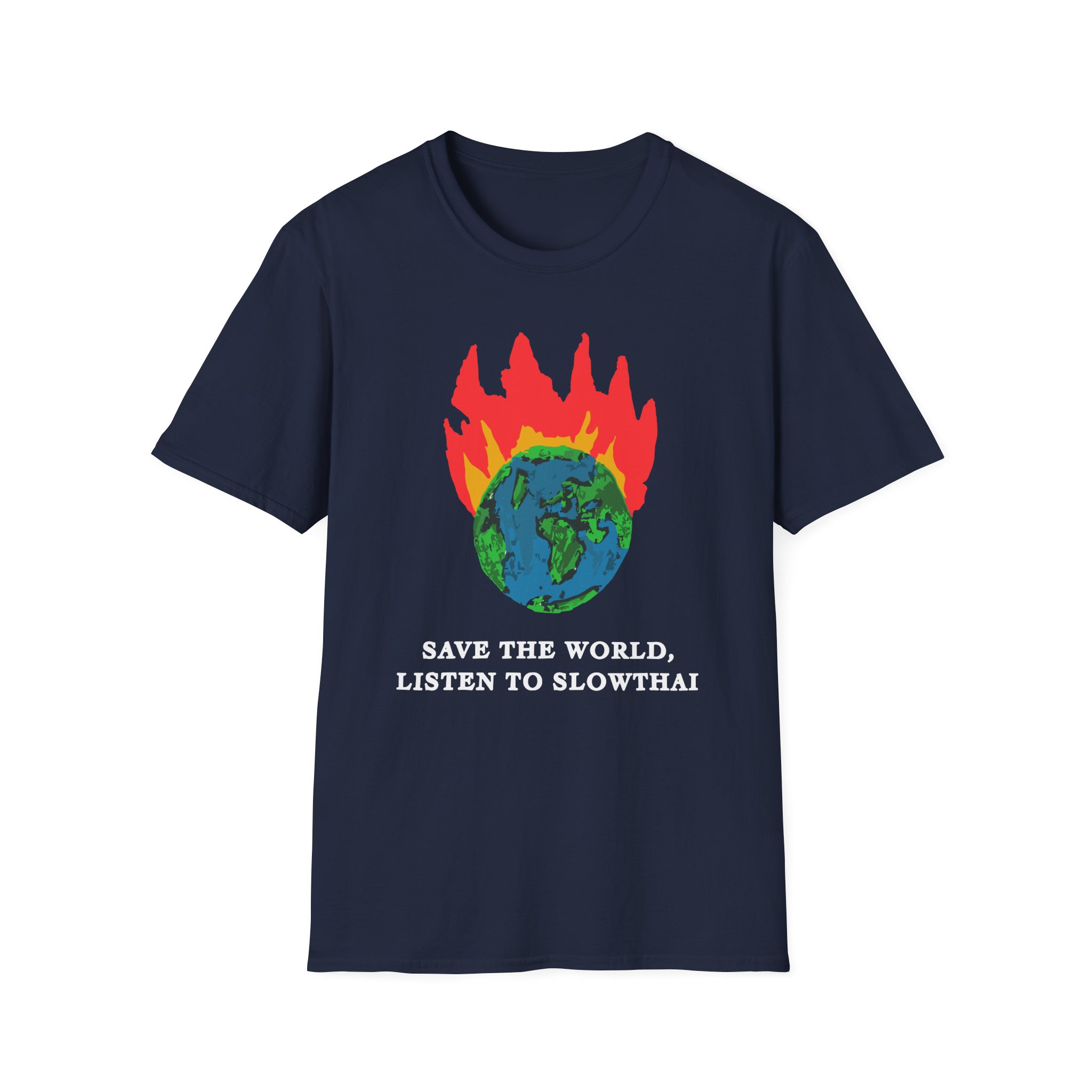 Save the World Listen to Slowthai Unisex Softstyle T-Shirt