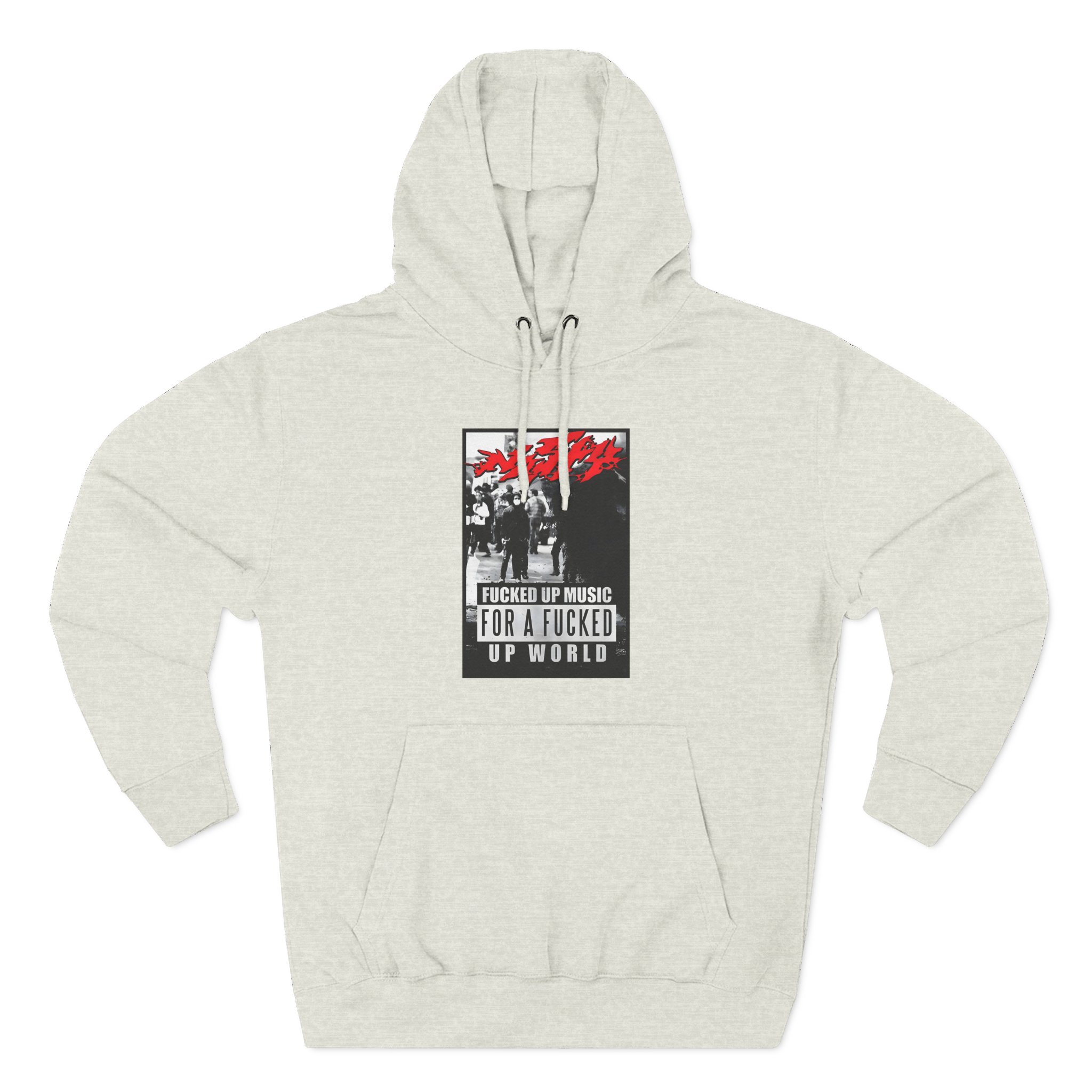 Nasty Riot Three-Panel Fleece Hoodie