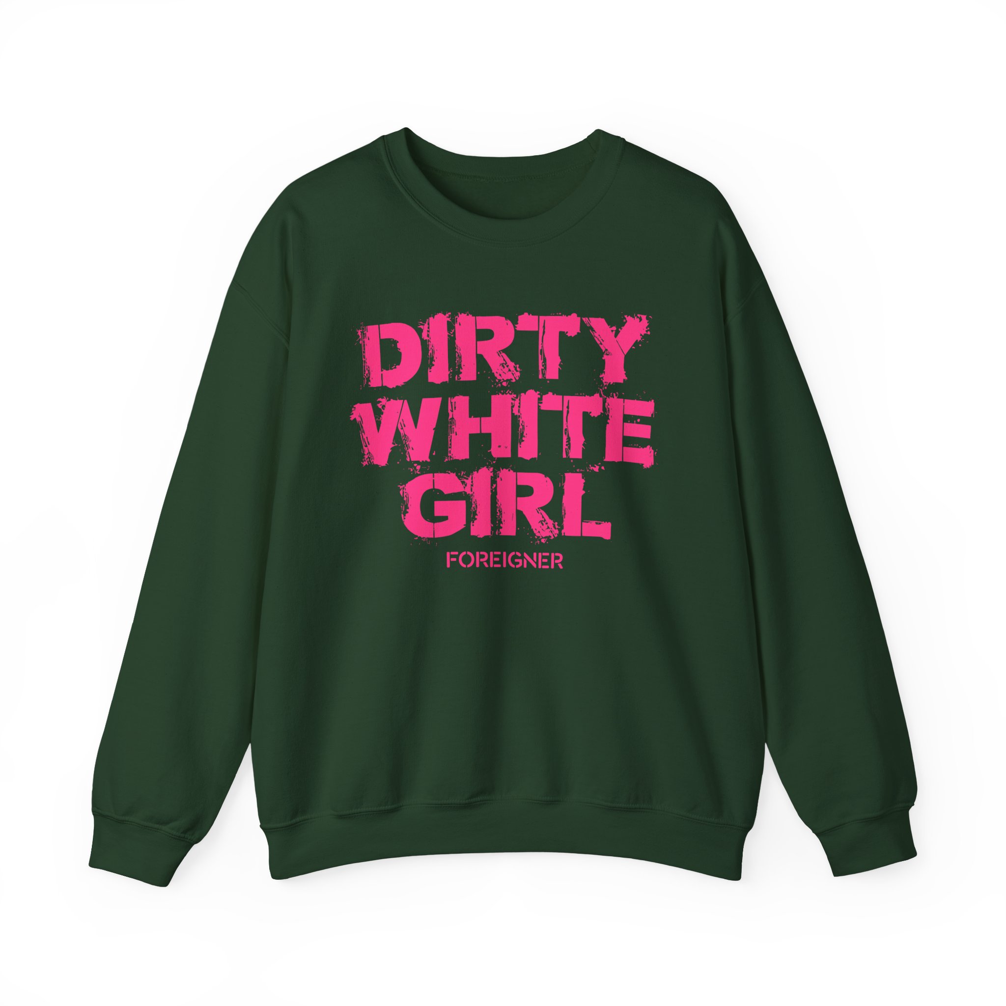 Foreigner Dirty White Girl Unisex Heavy Blendâ„¢ Crewneck Sweatshirt