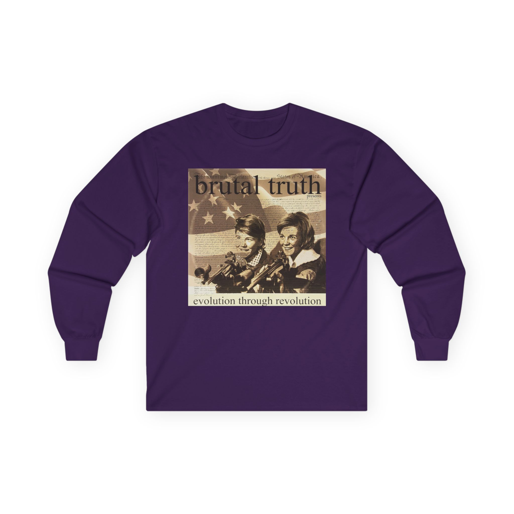 Brutal Truth Evolution Through Revolution Unisex Ultra Cotton Long Sleeve Tee