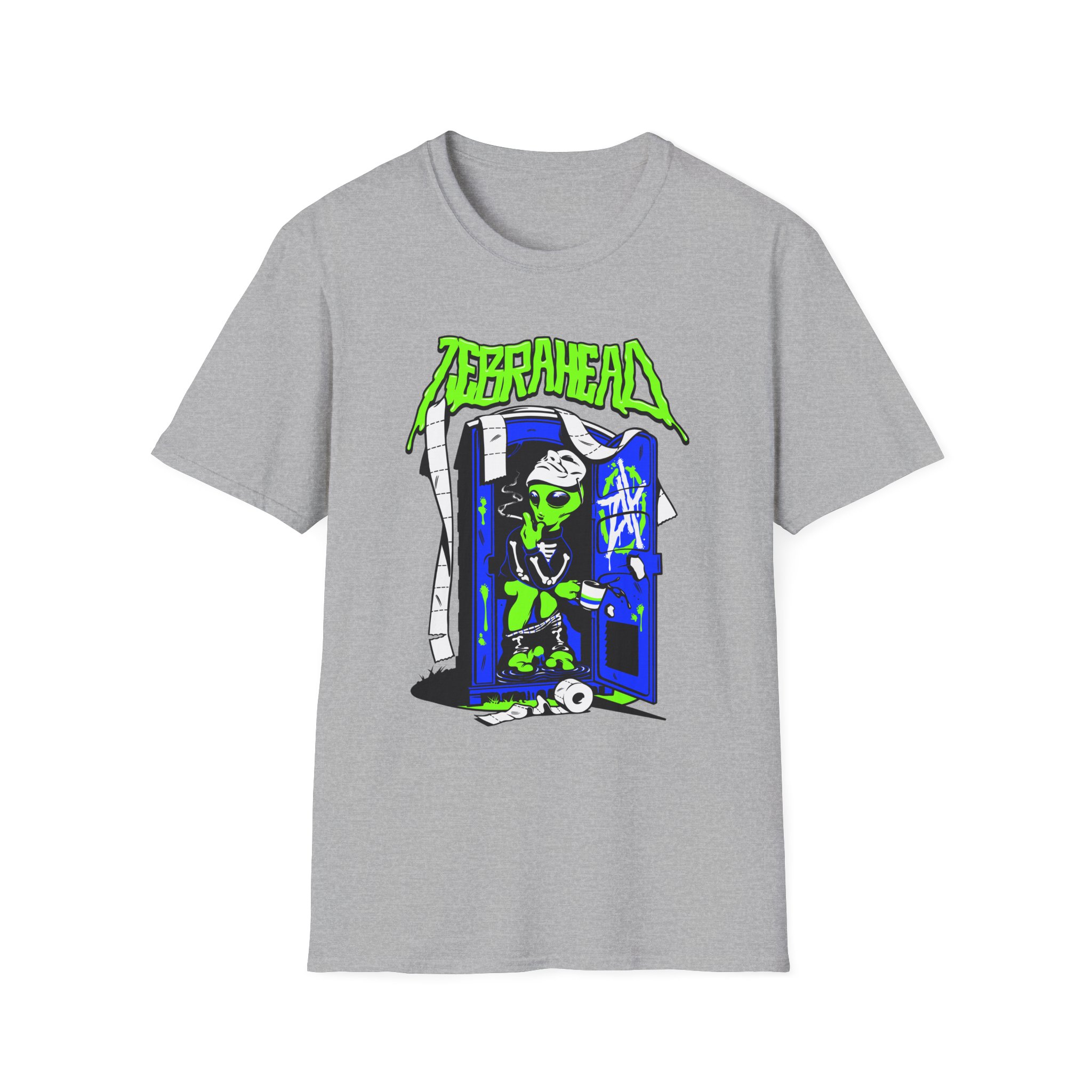 Zebrahead White ZH Coffee break Unisex Softstyle T-Shirt