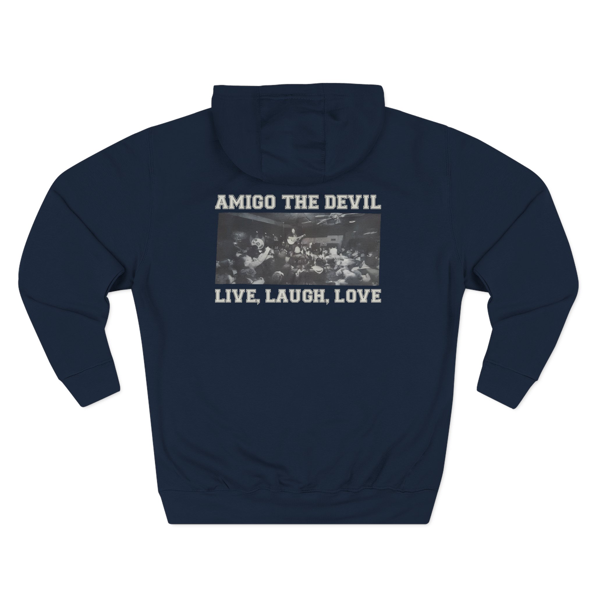 Amigo the Devil Live, Laugh, Love Three-Panel Fleece Hoodie
