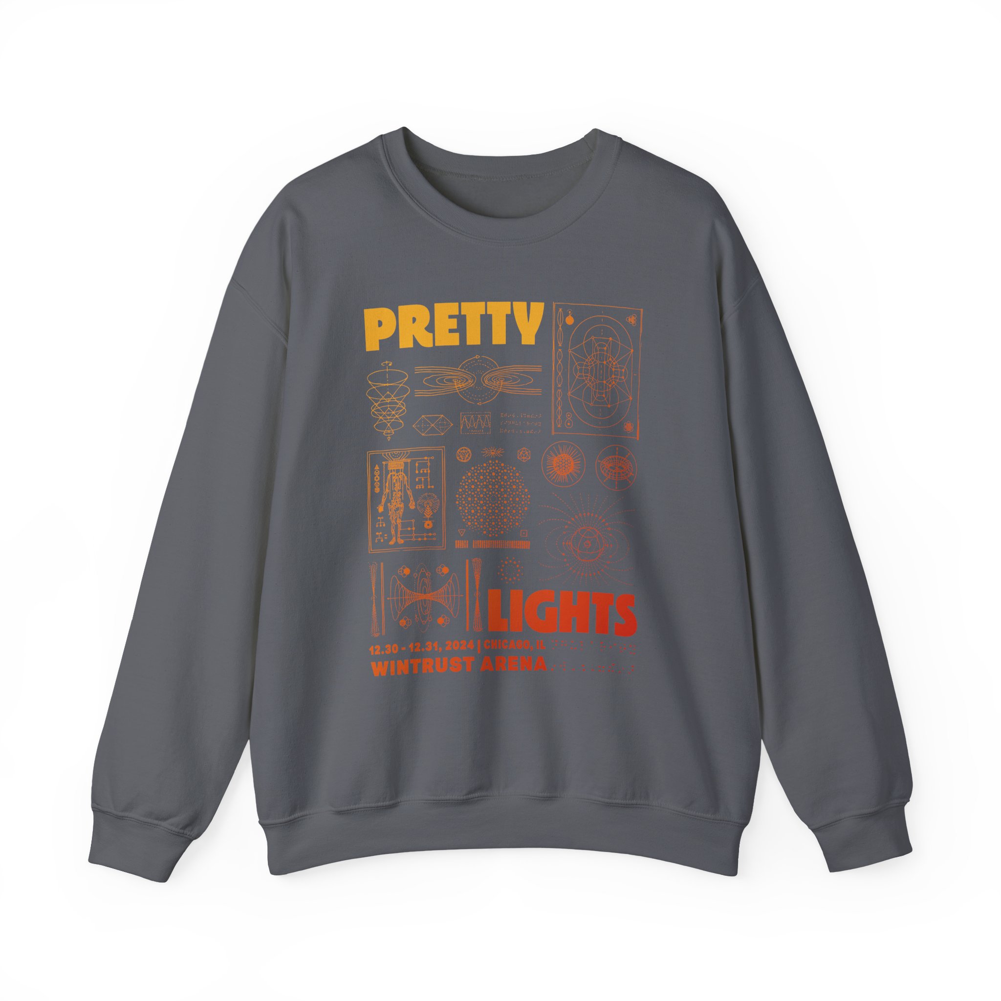 Pretty Lights Lucid Livestream @ Wintrust Arena Unisex Heavy Blendâ„¢ Crewneck Sweatshirt