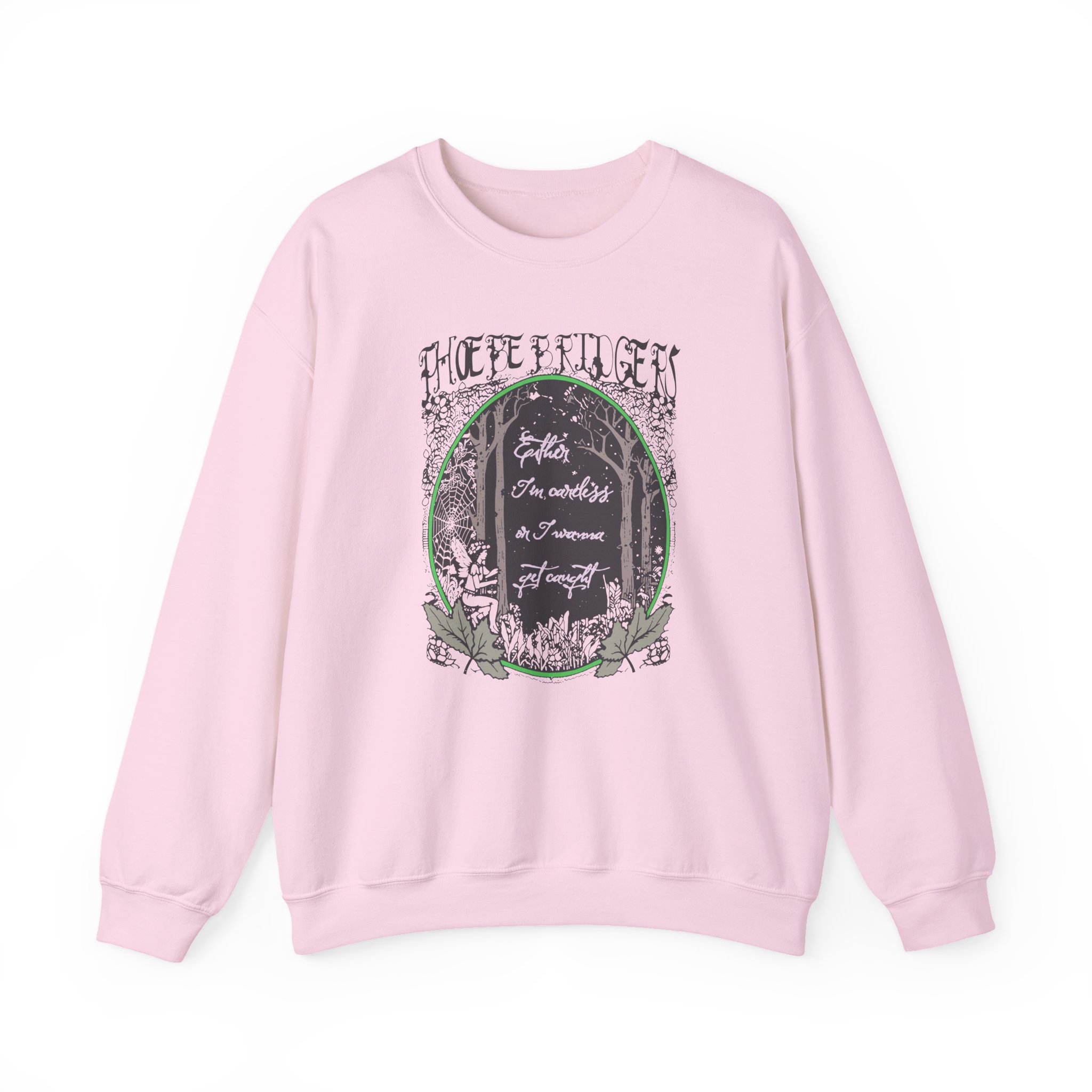 Phoebe Bridgers Ether Tin Cartels on I Wanna Get Caught Unisex Heavy Blendâ„¢ Crewneck Sweatshirt