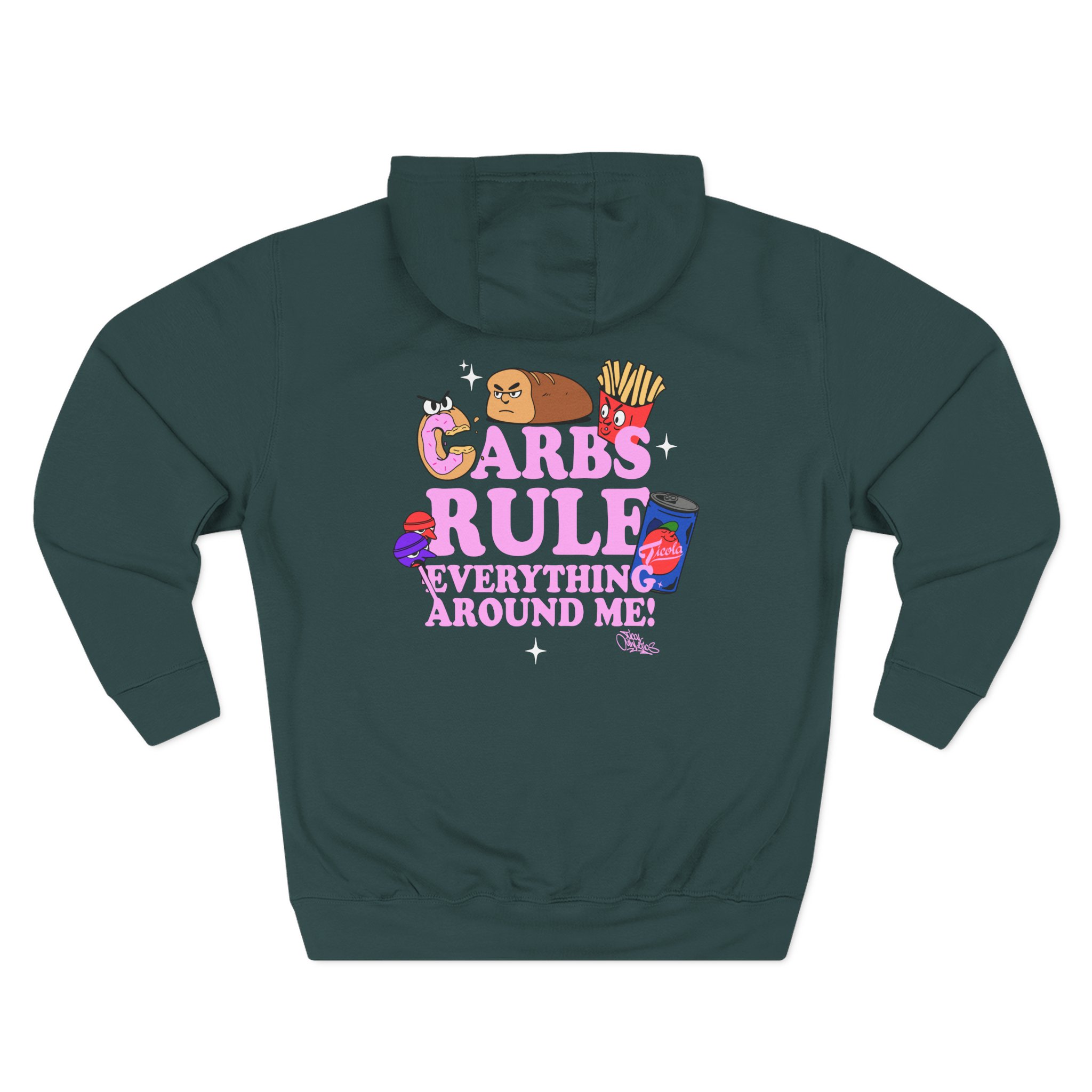 Method Man Carbs Rule Everything Around Me Three-Panel Fleece Hoodie