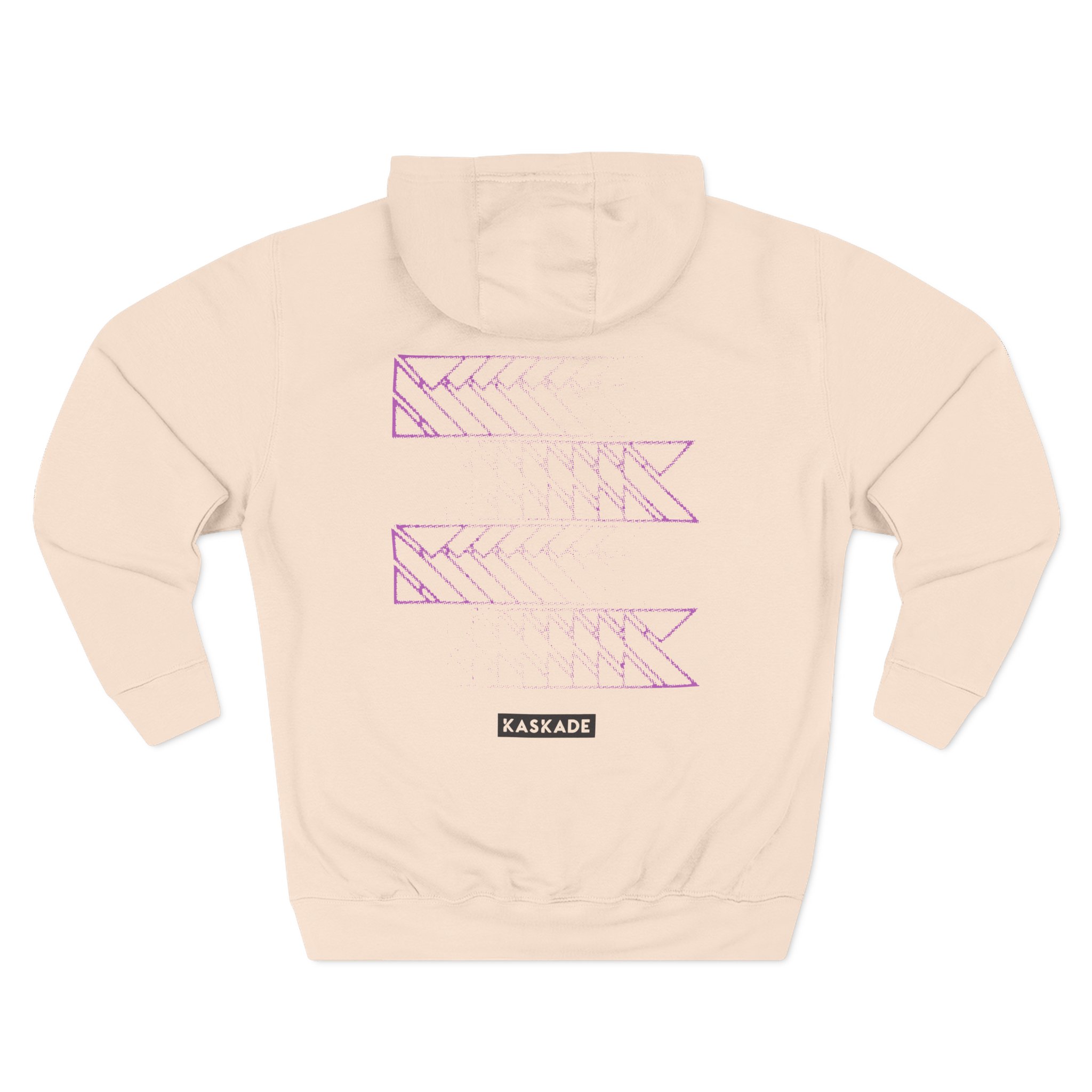 Kaskade Plum K Three-Panel Fleece Hoodie