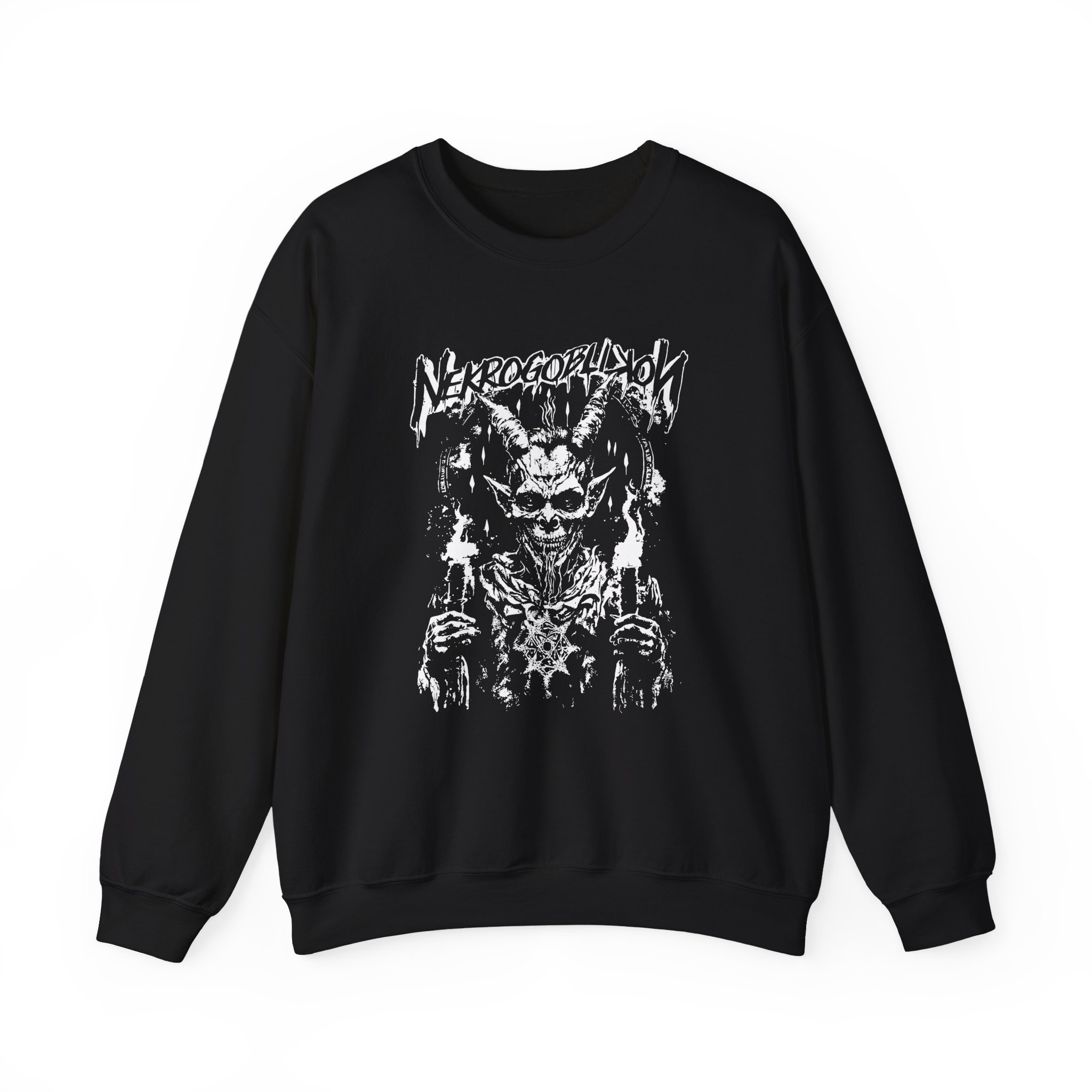 Nekrogoblikon Goblin Mode Sacrifice Unisex Heavy Blendâ„¢ Crewneck Sweatshirt