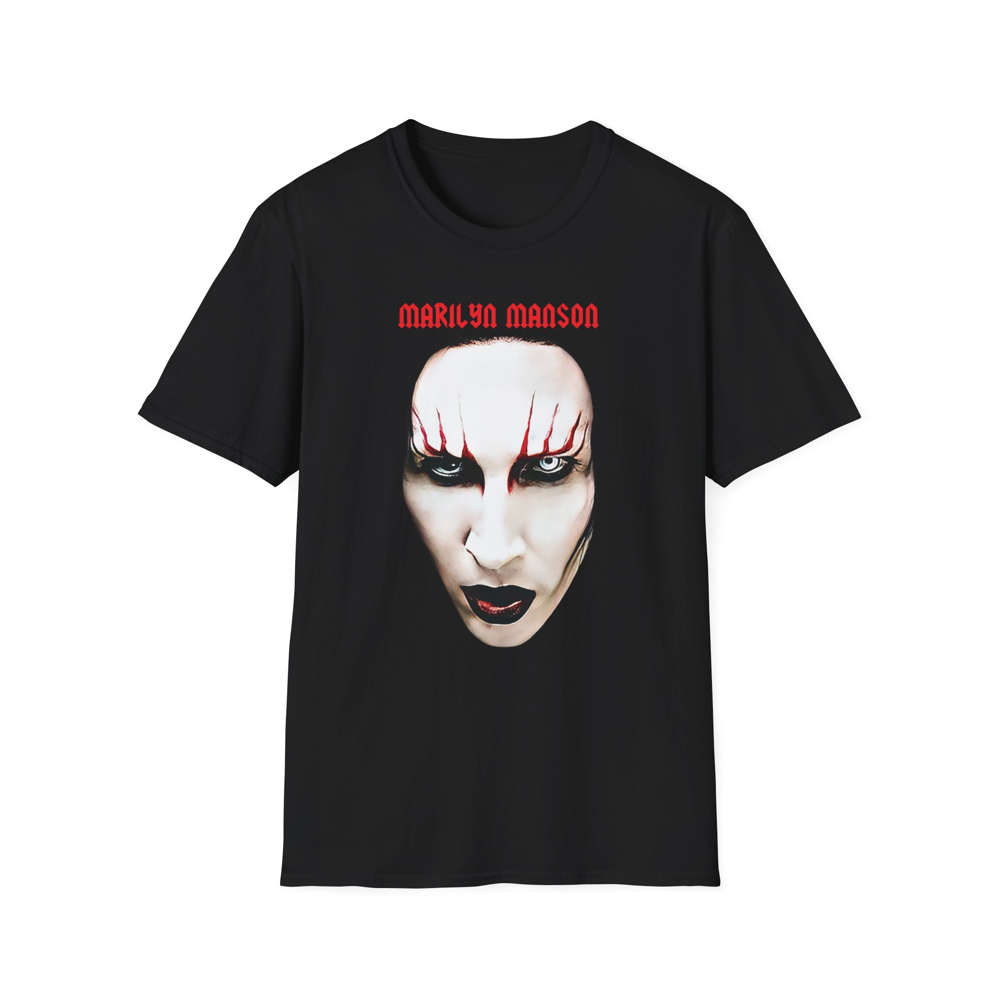 Marilyn Manson Red Lips Unisex Softstyle T-Shirt