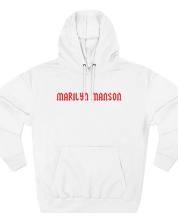 Marilyn Manson Little Cross Photo Three-Panel Fleece Hoodie