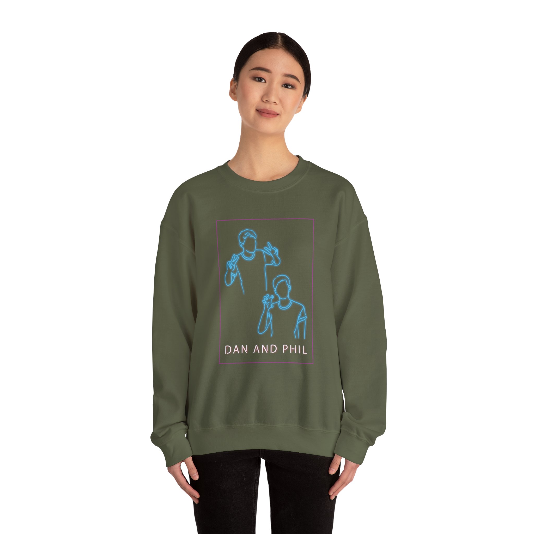 Dan And Phil Neon Unisex Heavy Blendâ„¢ Crewneck Sweatshirt