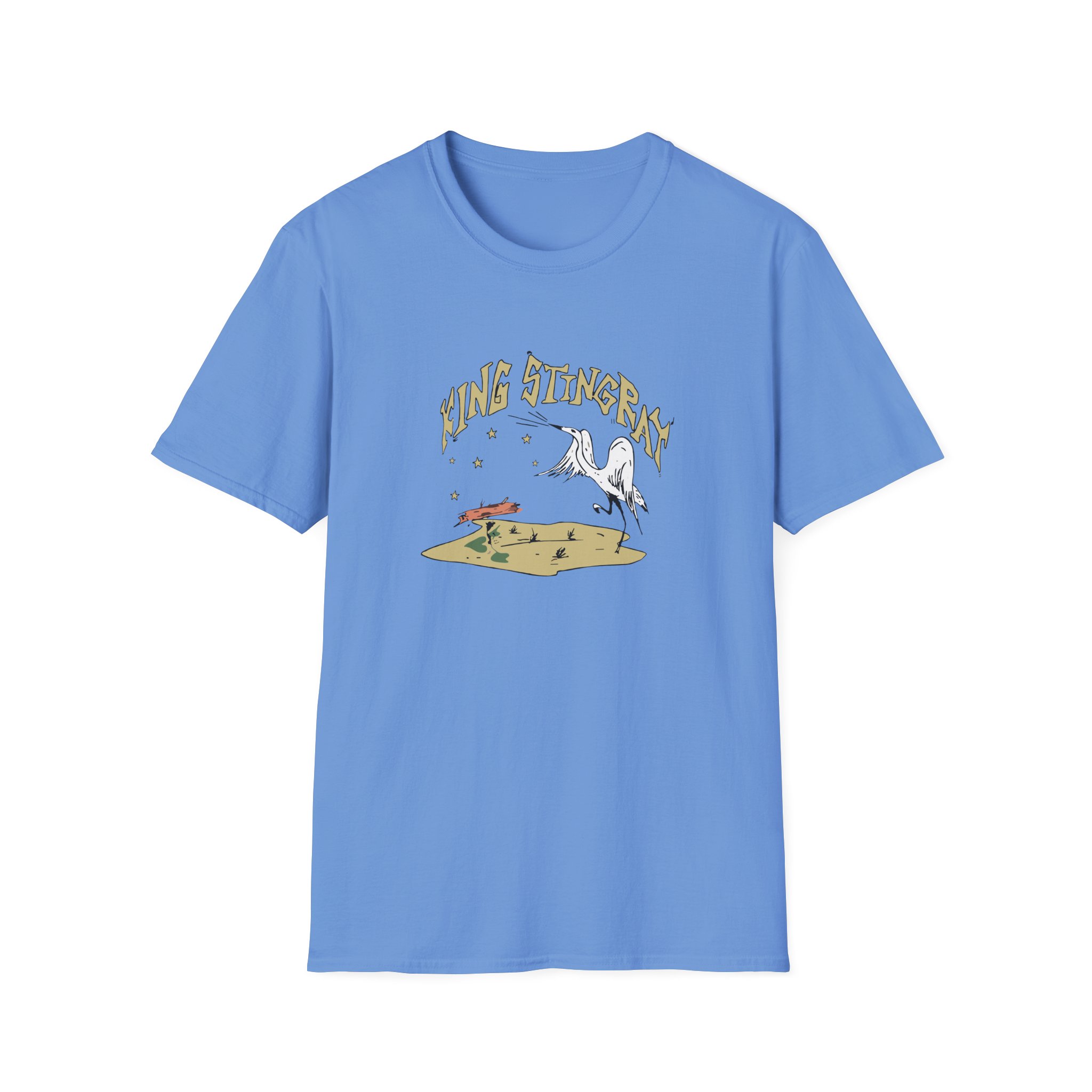 King Stingray Ivory Bird Unisex Softstyle T-Shirt