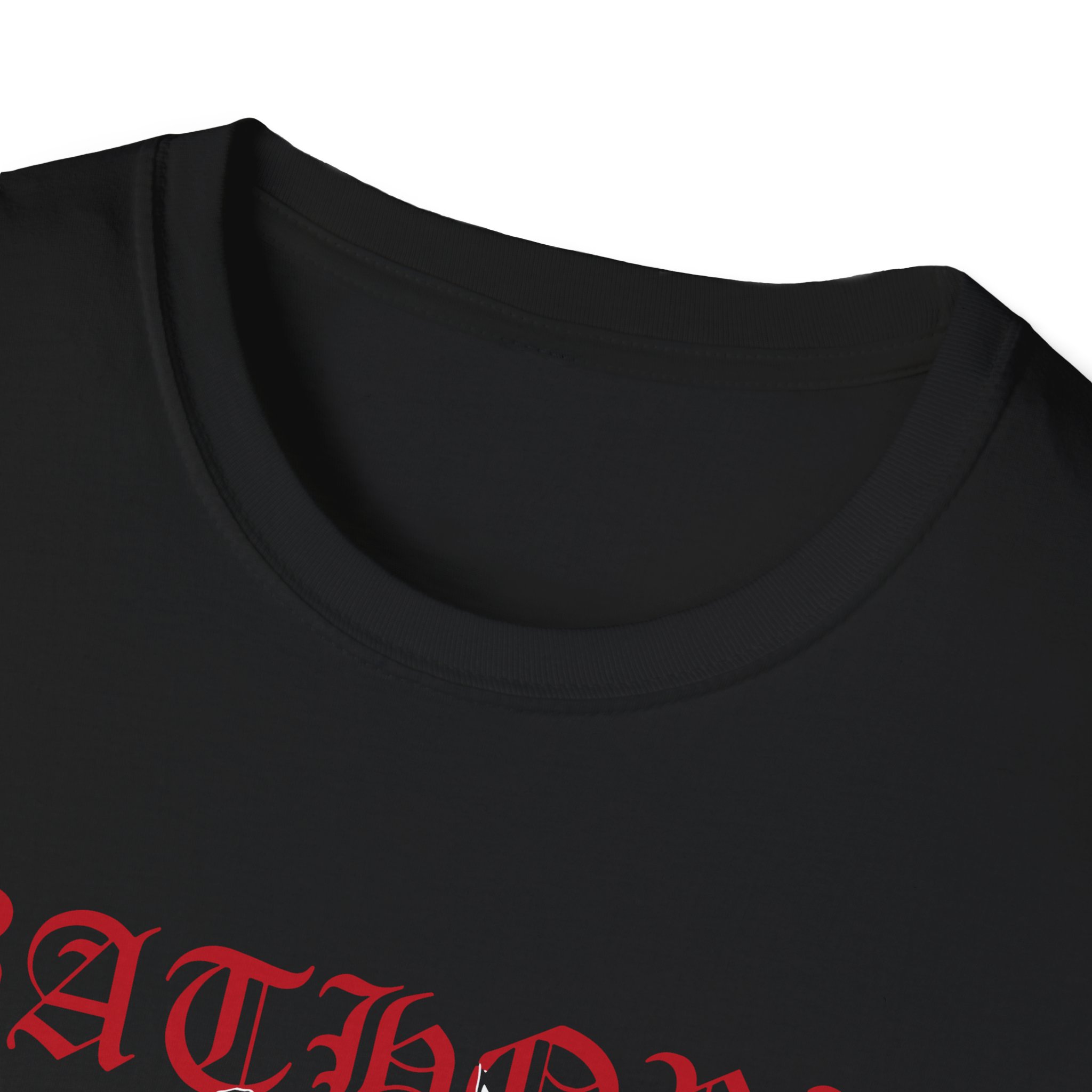 Bathory Goat Red Logo Unisex Softstyle T-shirt