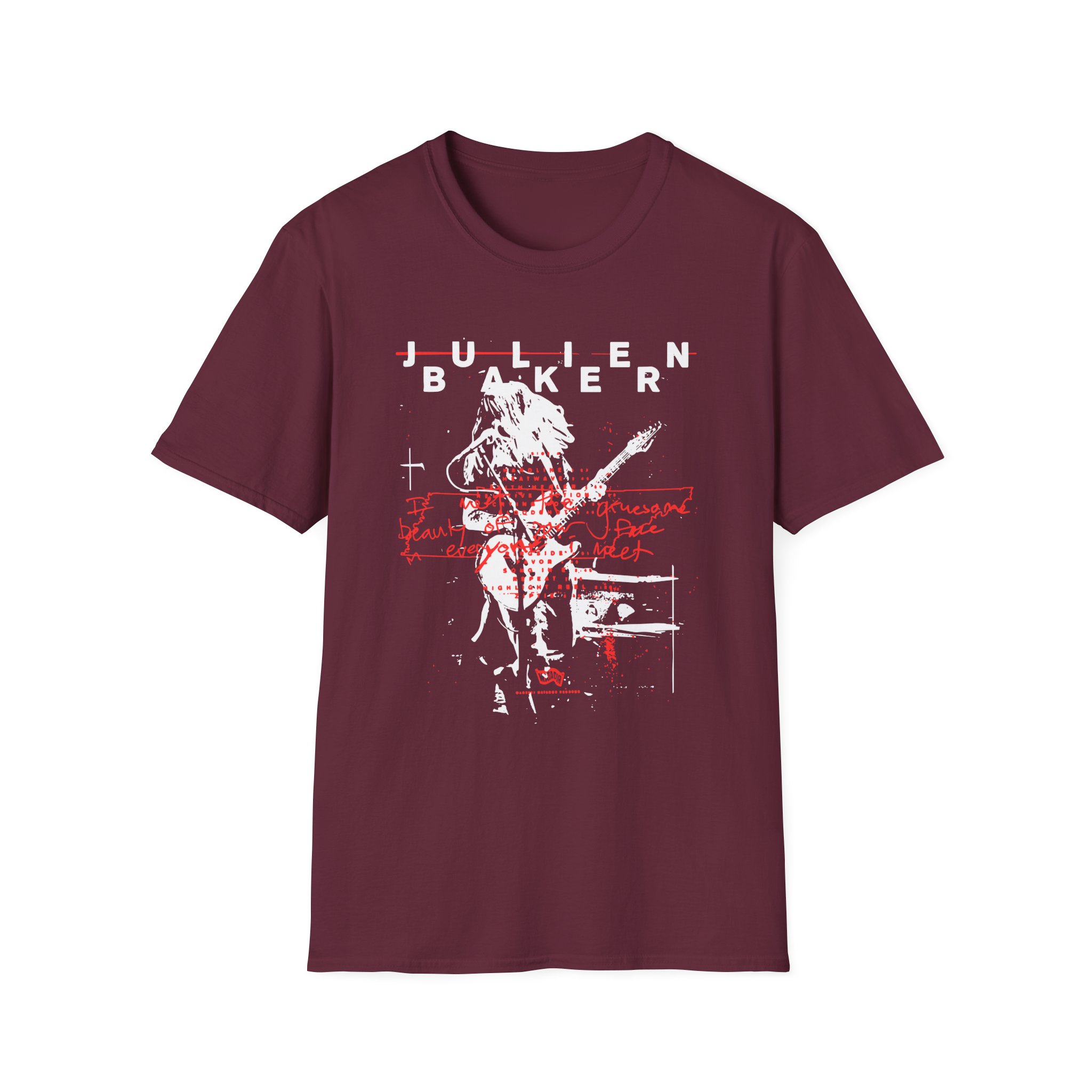 Julien Baker Live Flier Unisex Softstyle T-Shirt