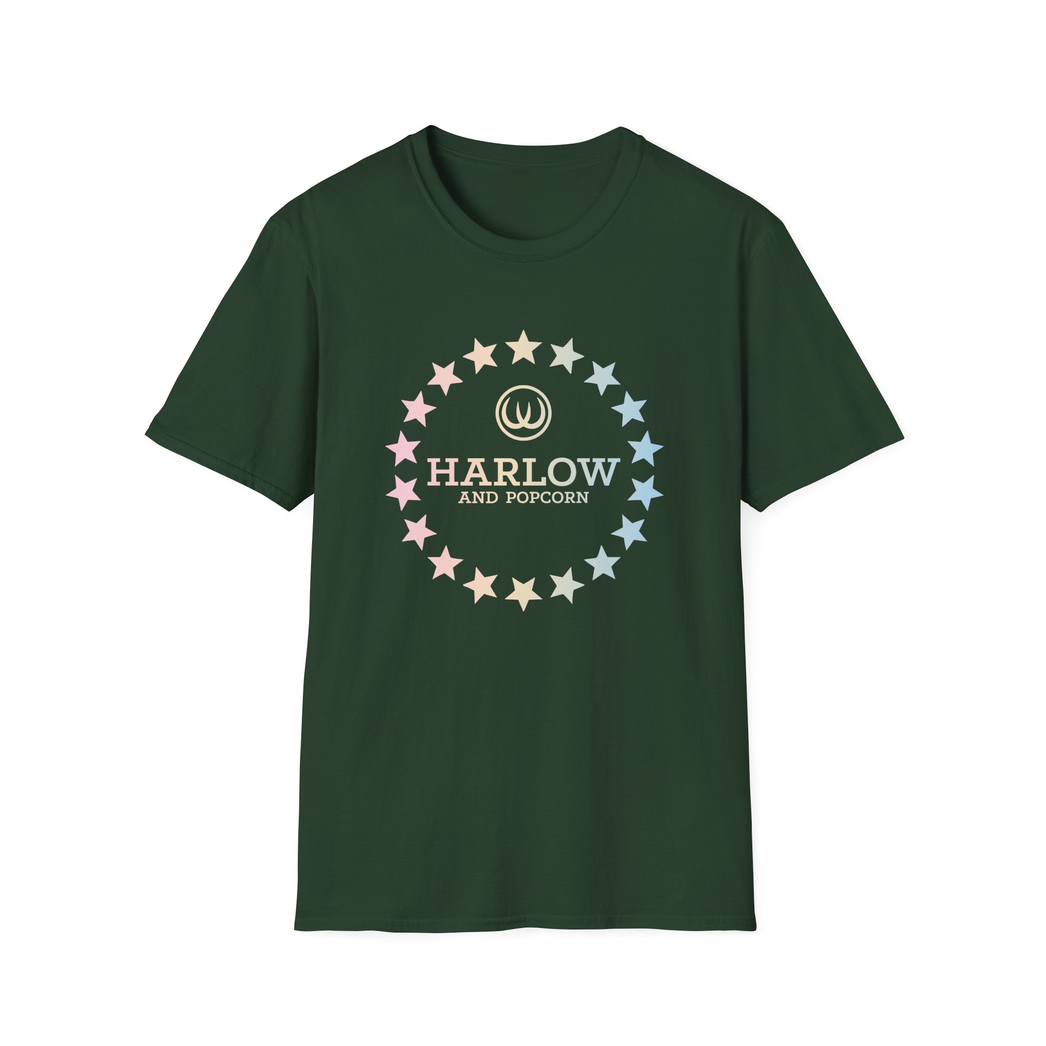 Harlow and Popcorn Unisex Softstyle T-Shirt