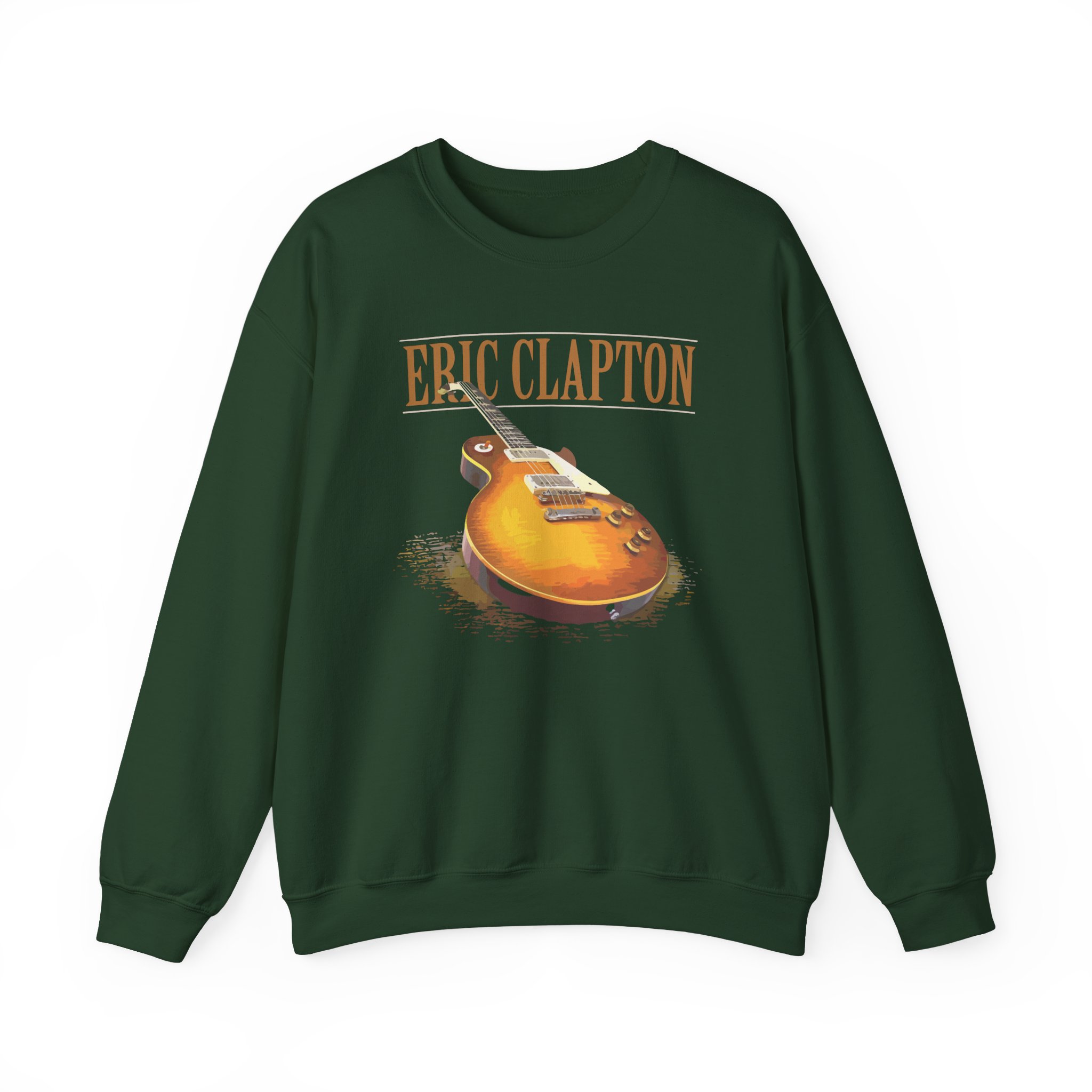 Eric Clapton 3d Guitar Unisex Heavy Blendâ„¢ Crewneck Sweatshirt