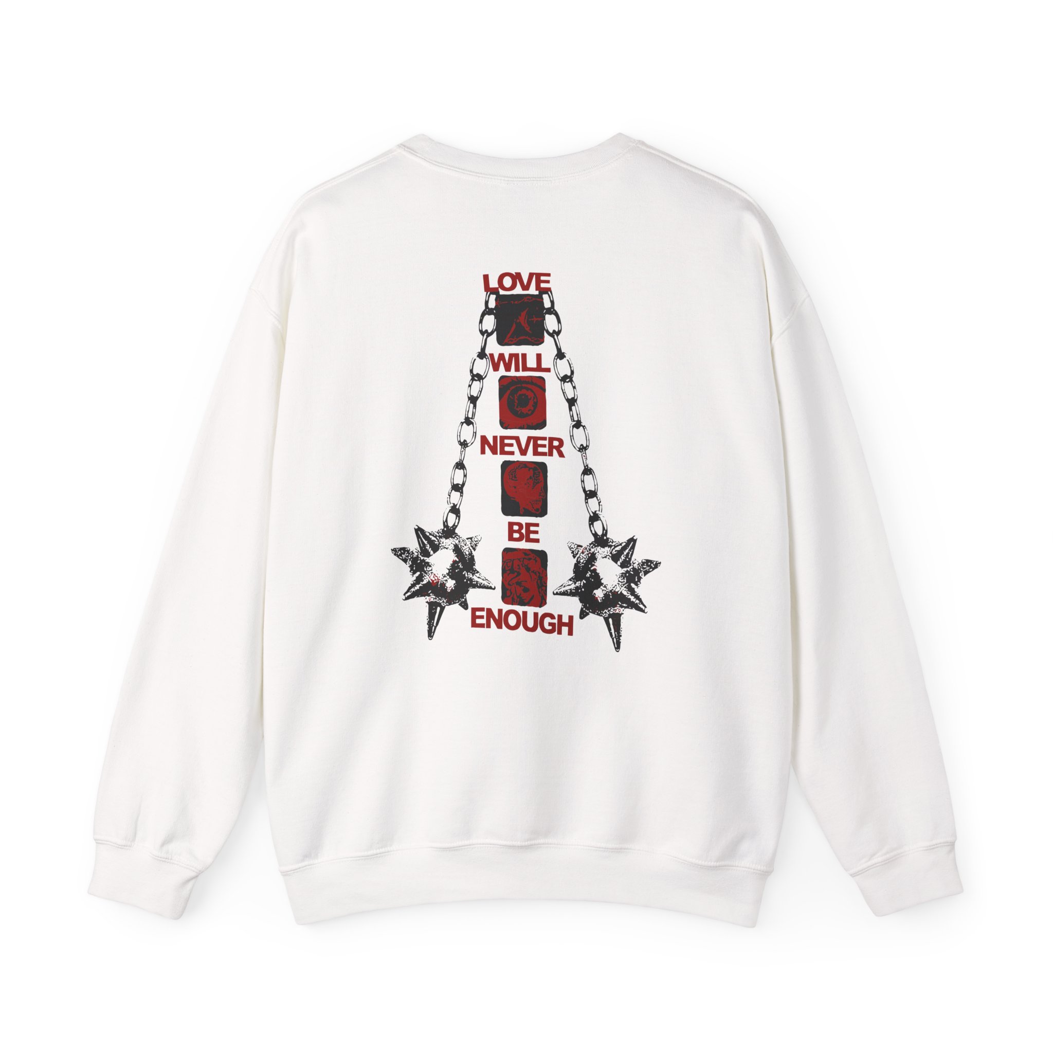 Kublai Khan - Never Enough Sportsgrey Unisex Heavy Blendâ„¢ Crewneck Sweatshirt