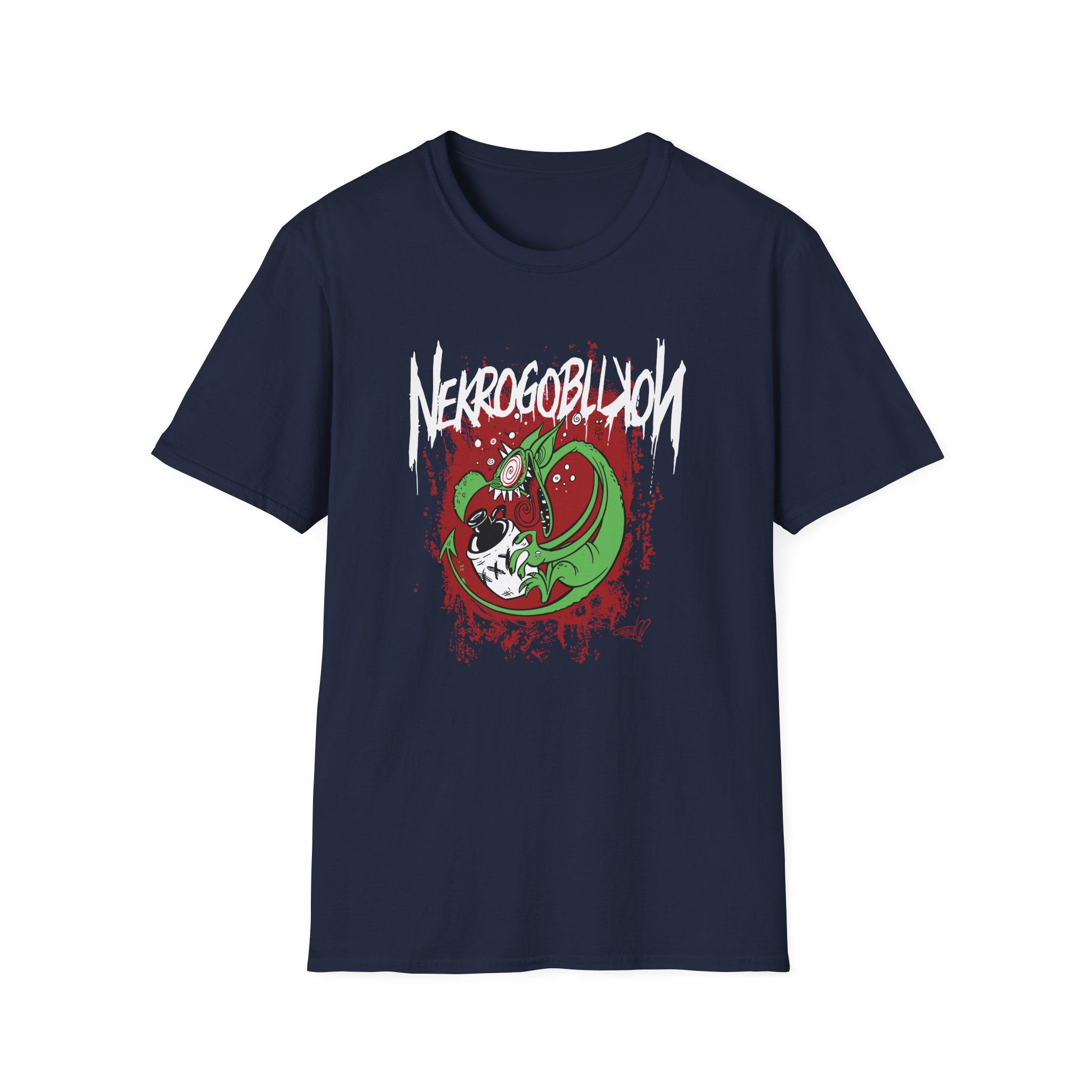 Nekrogoblikon Drunk Goblin Unisex Softstyle T-Shirt
