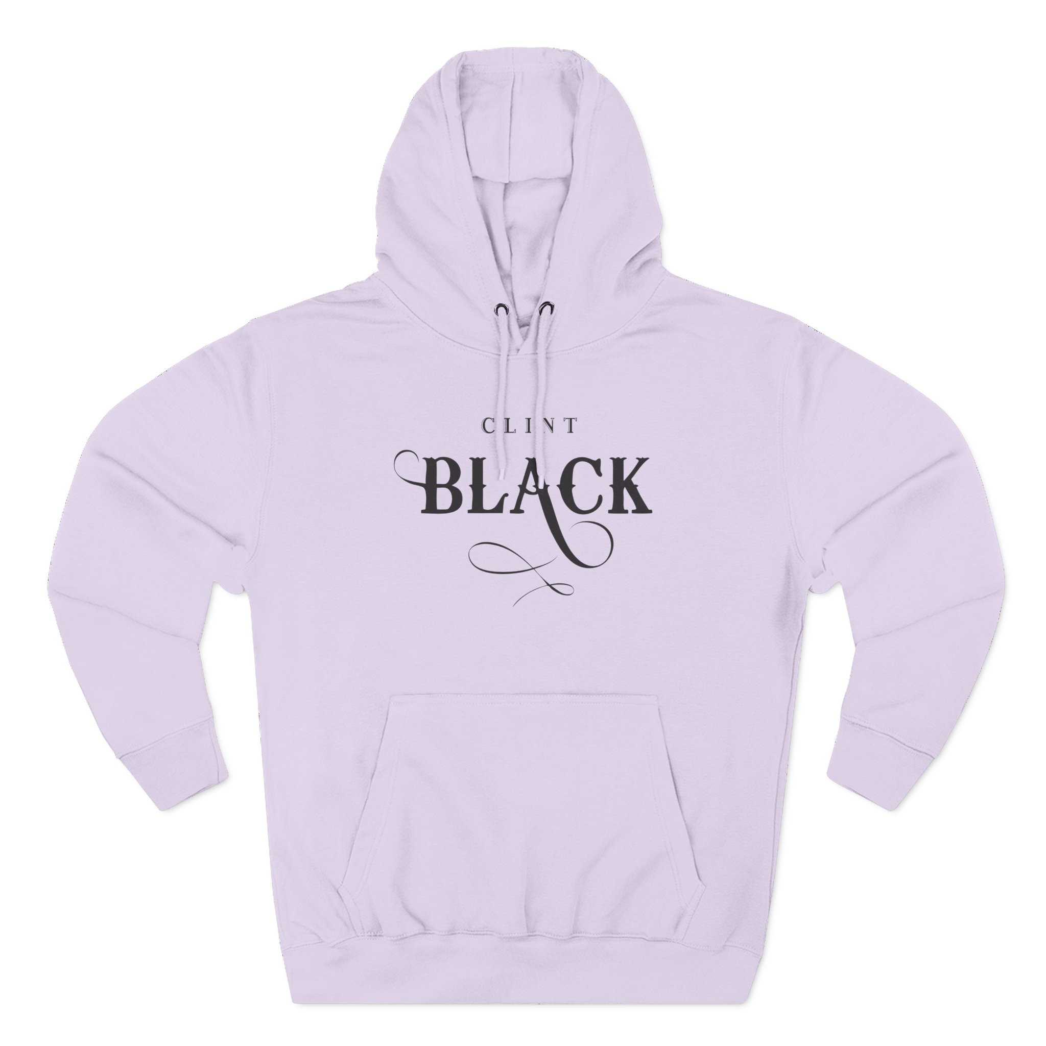 Clint Black Logo Espresso Three-Panel Fleece Hoodie