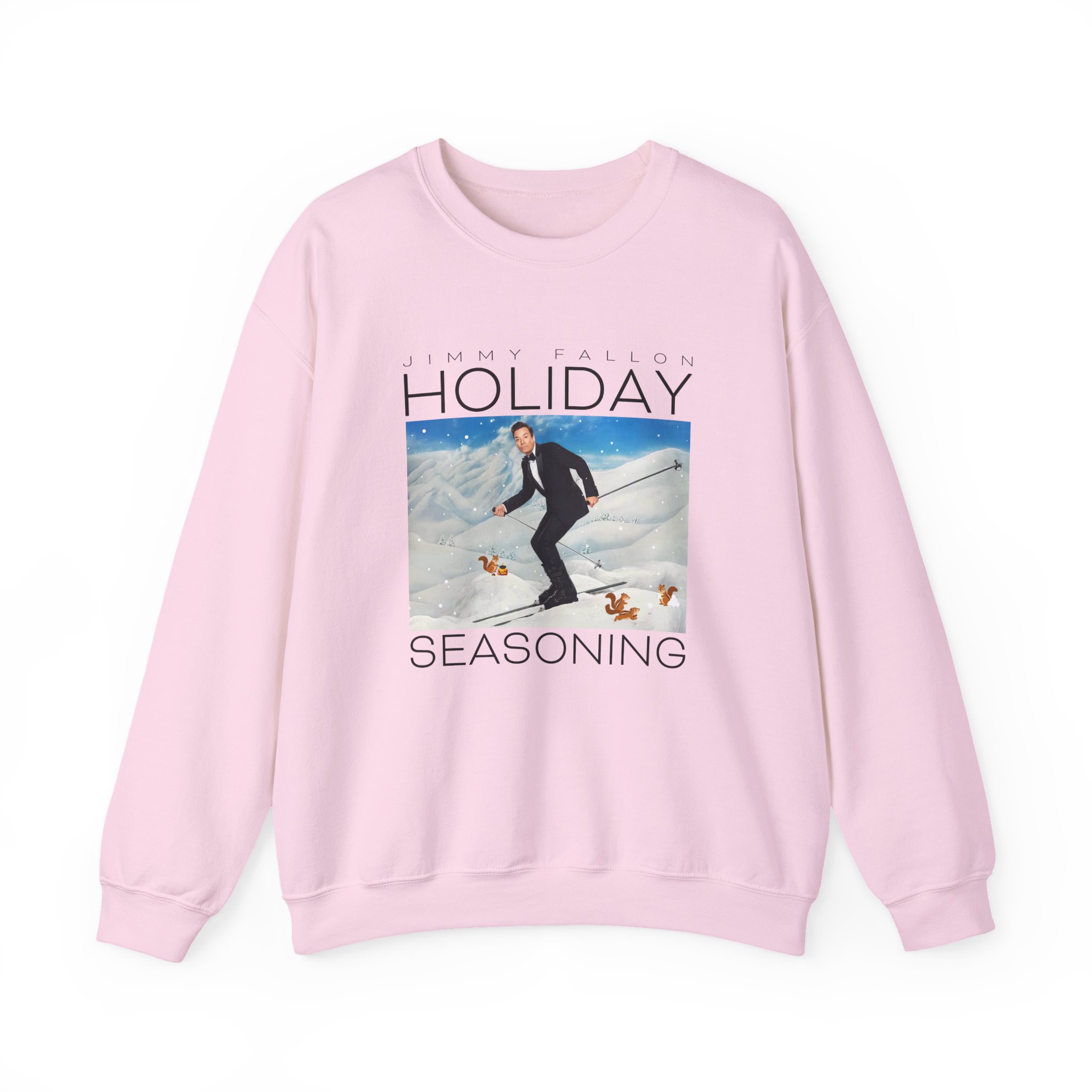 Jimmy Fallon Holiday Seasoning Unisex Heavy Blendâ„¢ Crewneck Sweatshirt