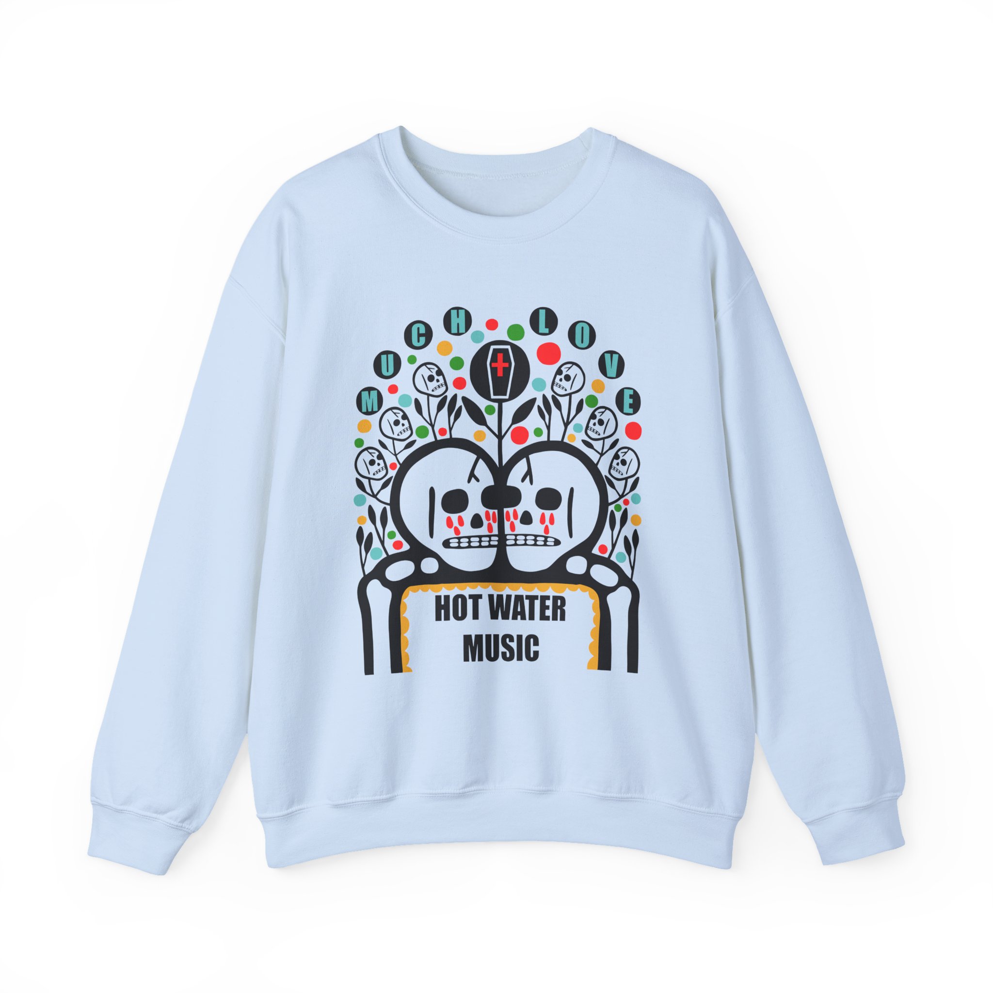 Hot Water Music Much Love Unisex Heavy Blendâ„¢ Crewneck Sweatshirt