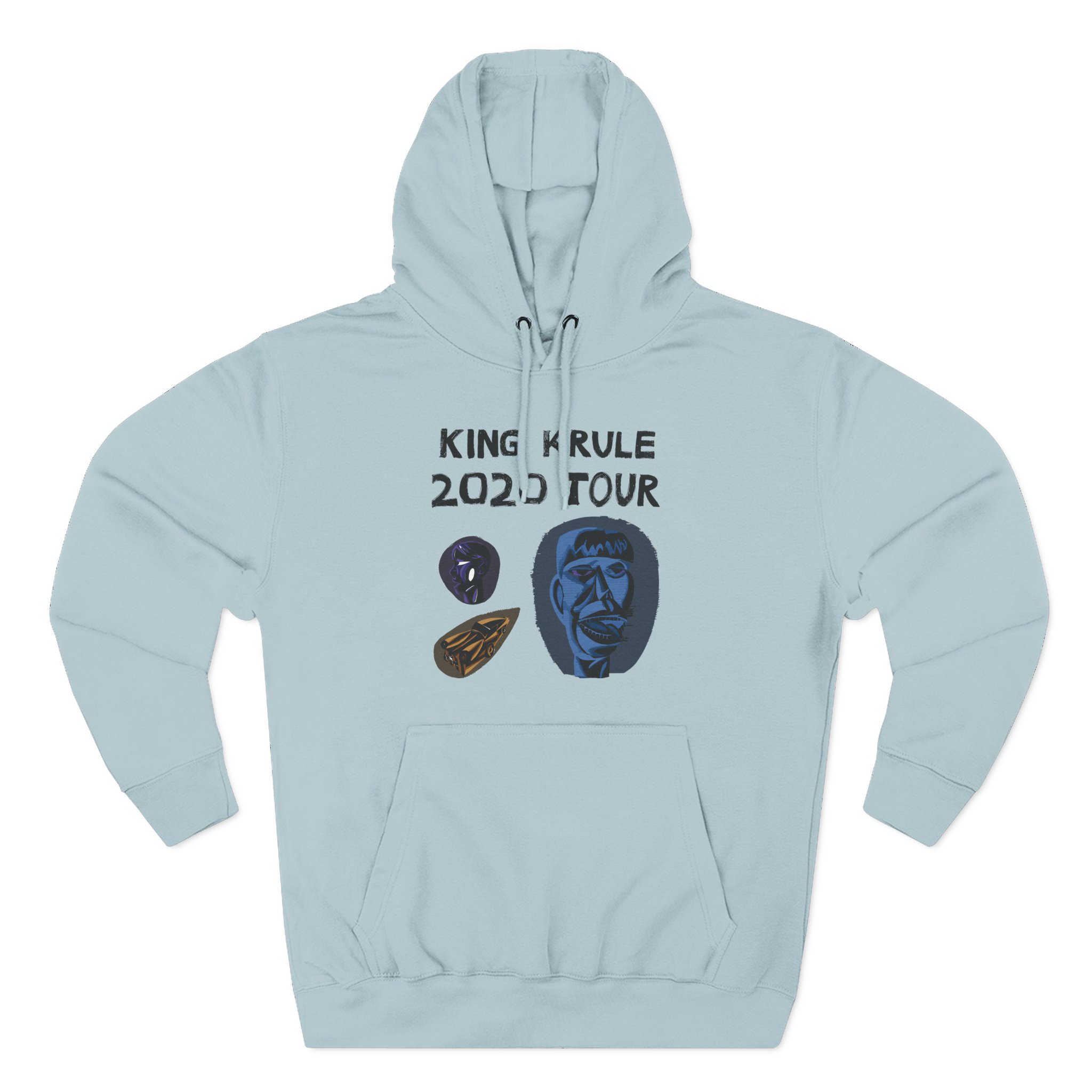King Krule King Krule Tour Uk Europe Three-Panel Fleece Hoodie