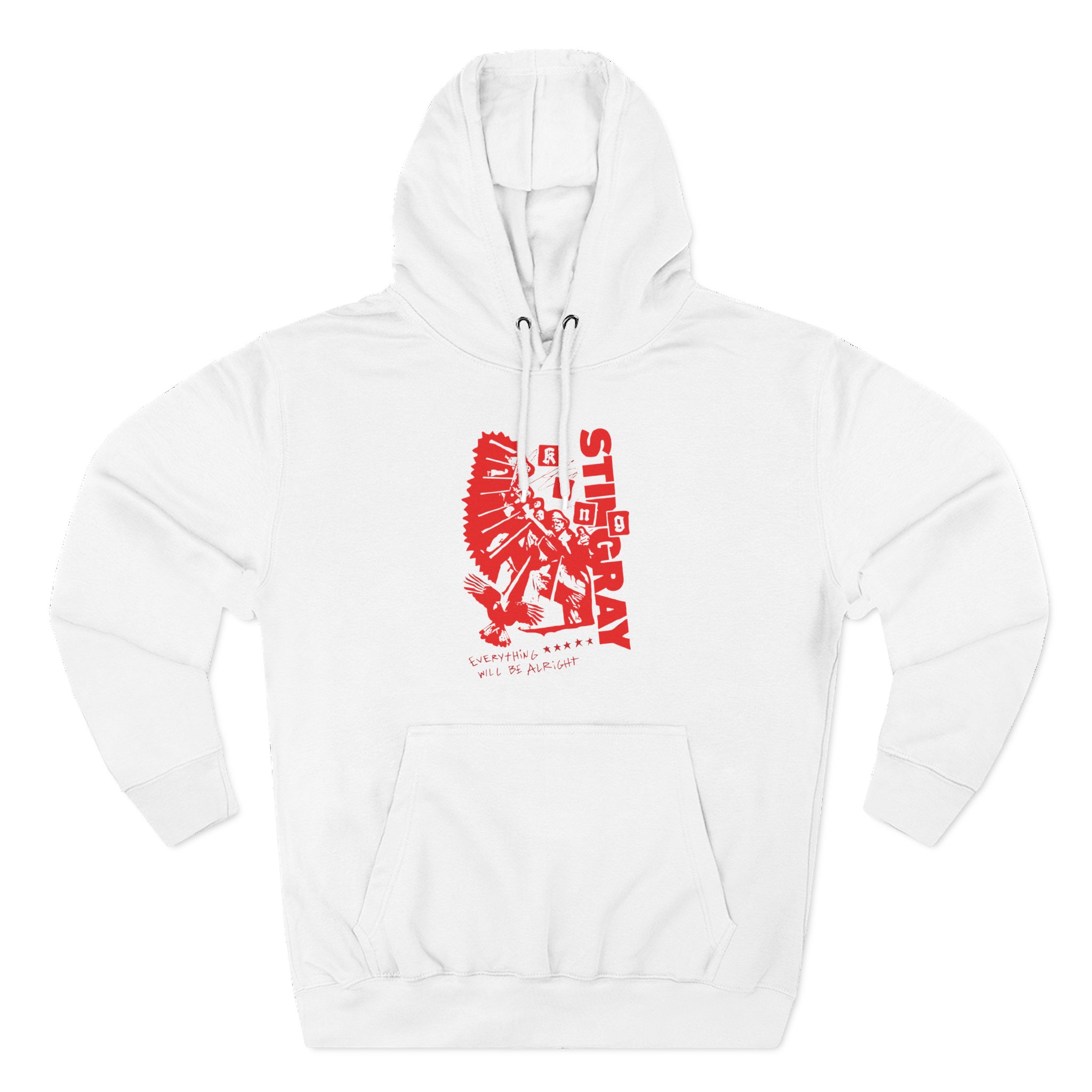 King Stingray Everything Will Be Alright Three-Panel Fleece Hoodie