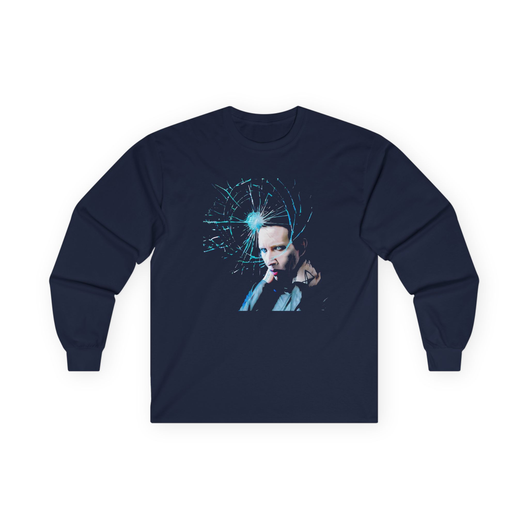 Marilyn Manson Shattered Unisex Ultra Cotton Long Sleeve Tee