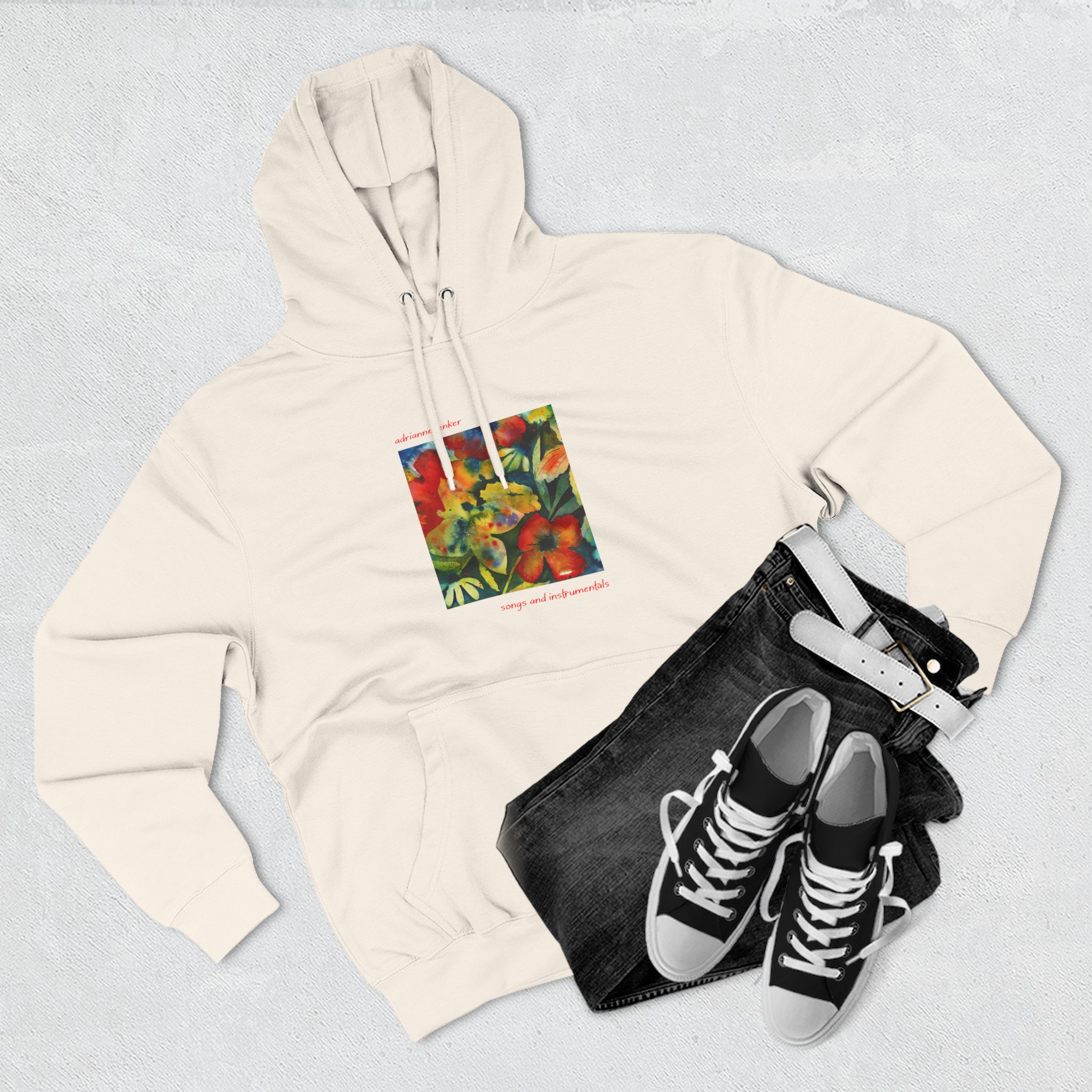 Adrianne Lenker Songs and Instrumentals Three-panel Fleece Hoodie