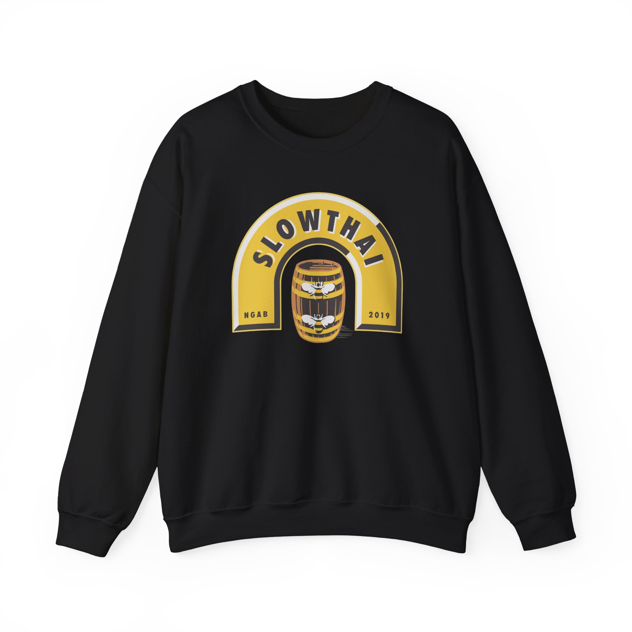 Slowthai Ngab 2019 Beer Unisex Heavy Blendâ„¢ Crewneck Sweatshirt