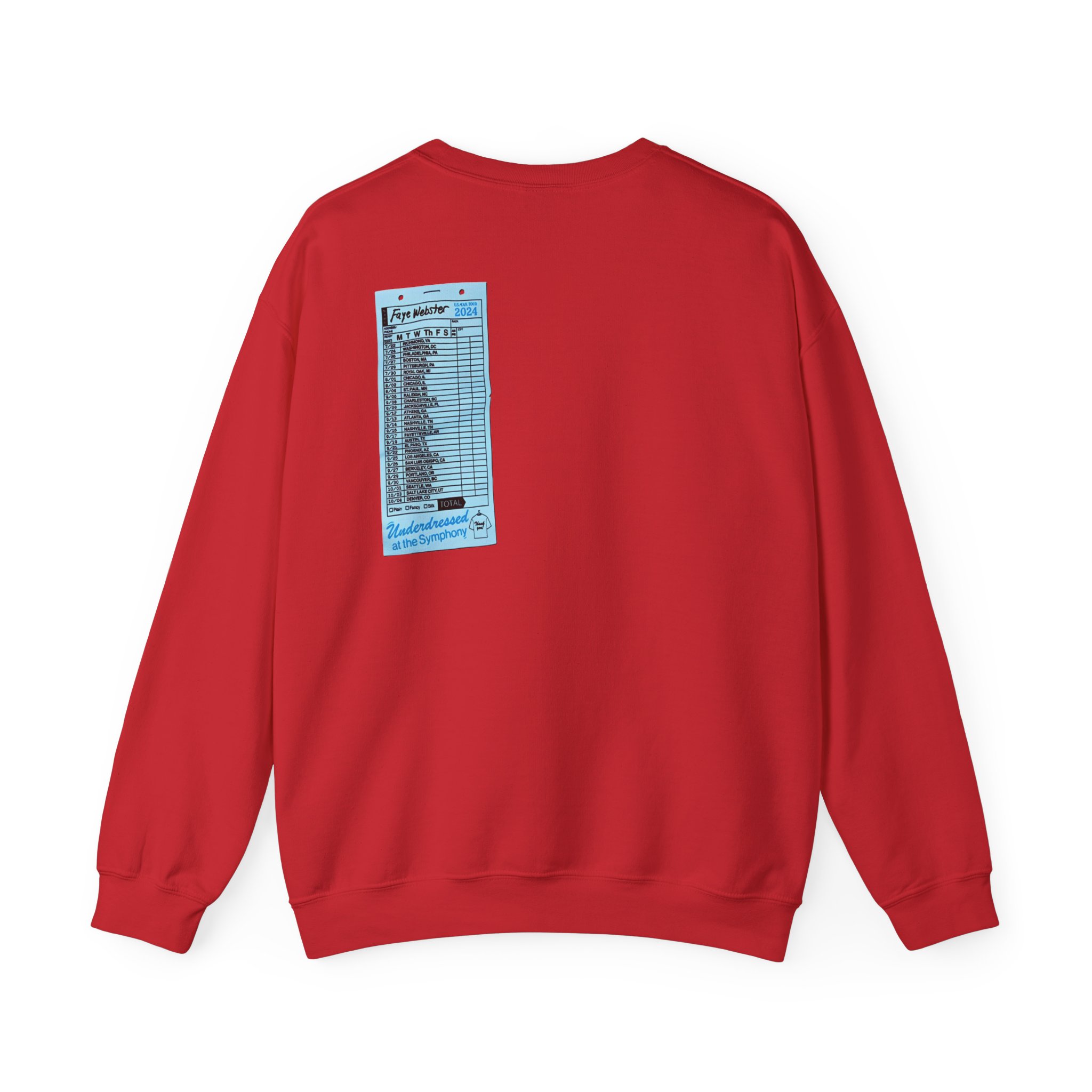Faye Webster Underdressed at the Symphony 2024 Tour Unisex Heavy Blendâ„¢ Crewneck Sweatshirt
