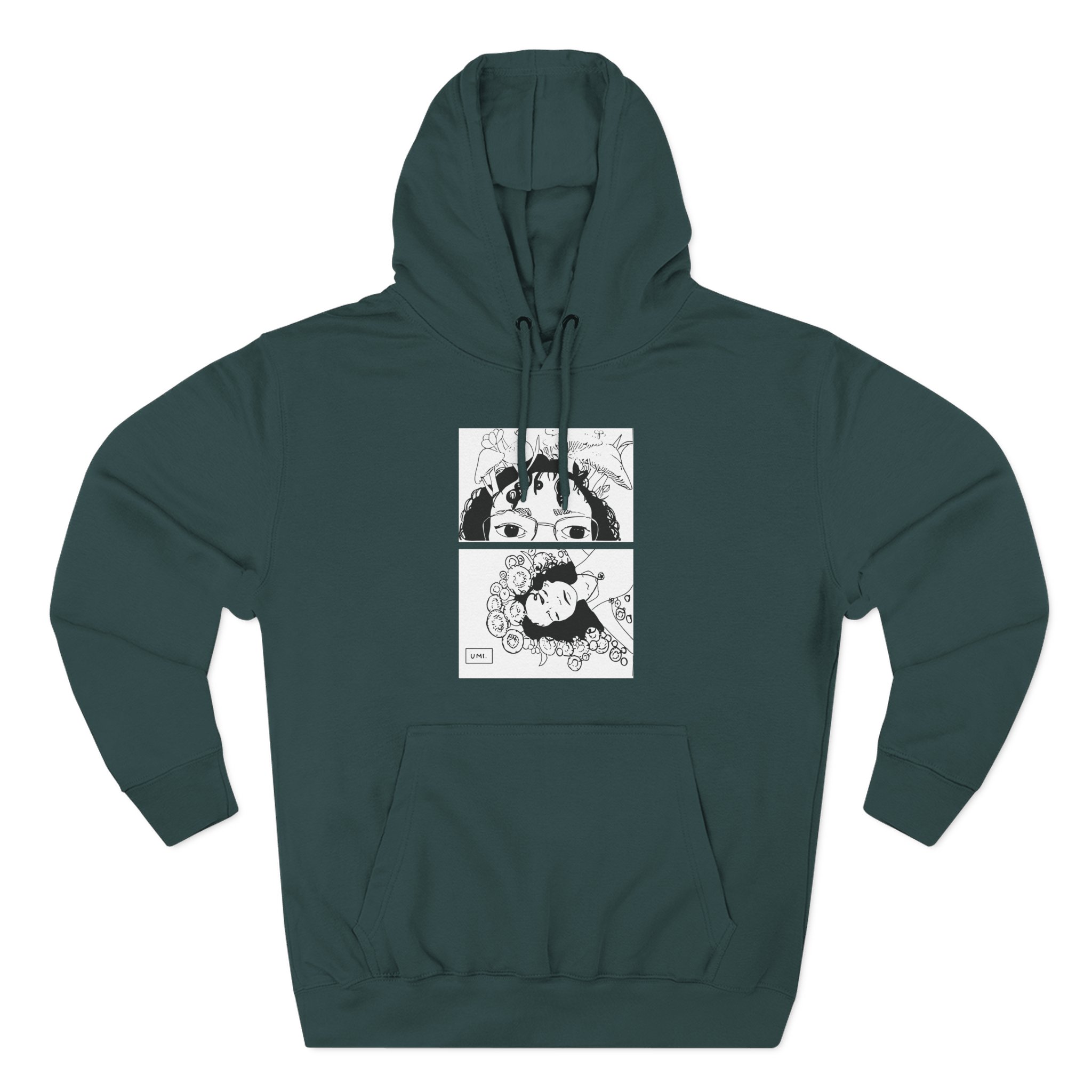 Umi Drawing Three-Panel Fleece Hoodie