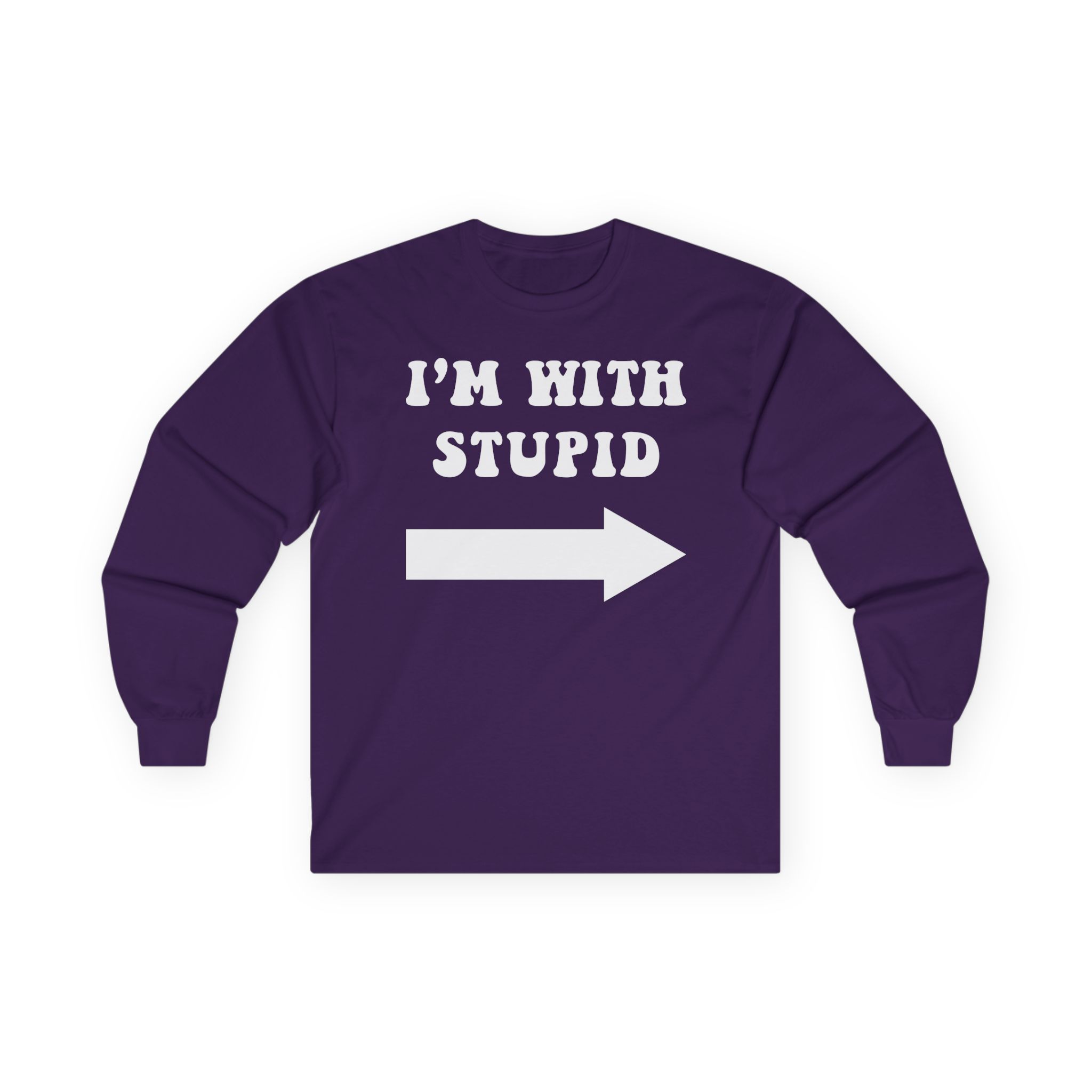 Jimmy Kimmel I'm With Stupid Unisex Ultra Cotton Long Sleeve Tee