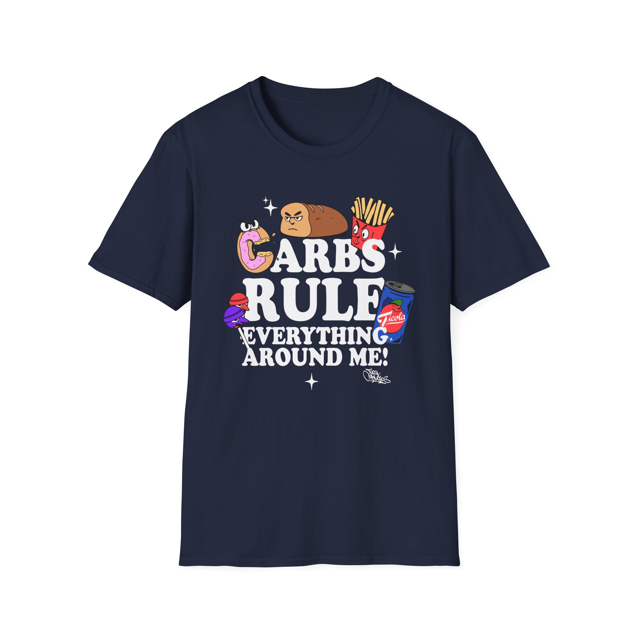 Method Man Carbs Rule Everything Around Me Unisex Softstyle T-Shirt
