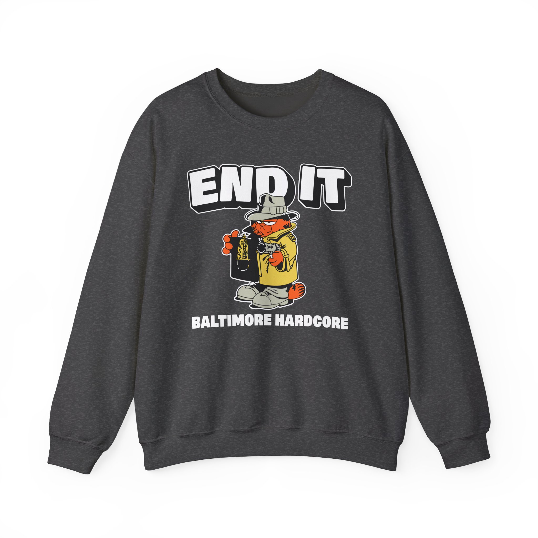 End It Baltimore Hardcore Unisex Heavy Blend Crewneck Sweatshirt